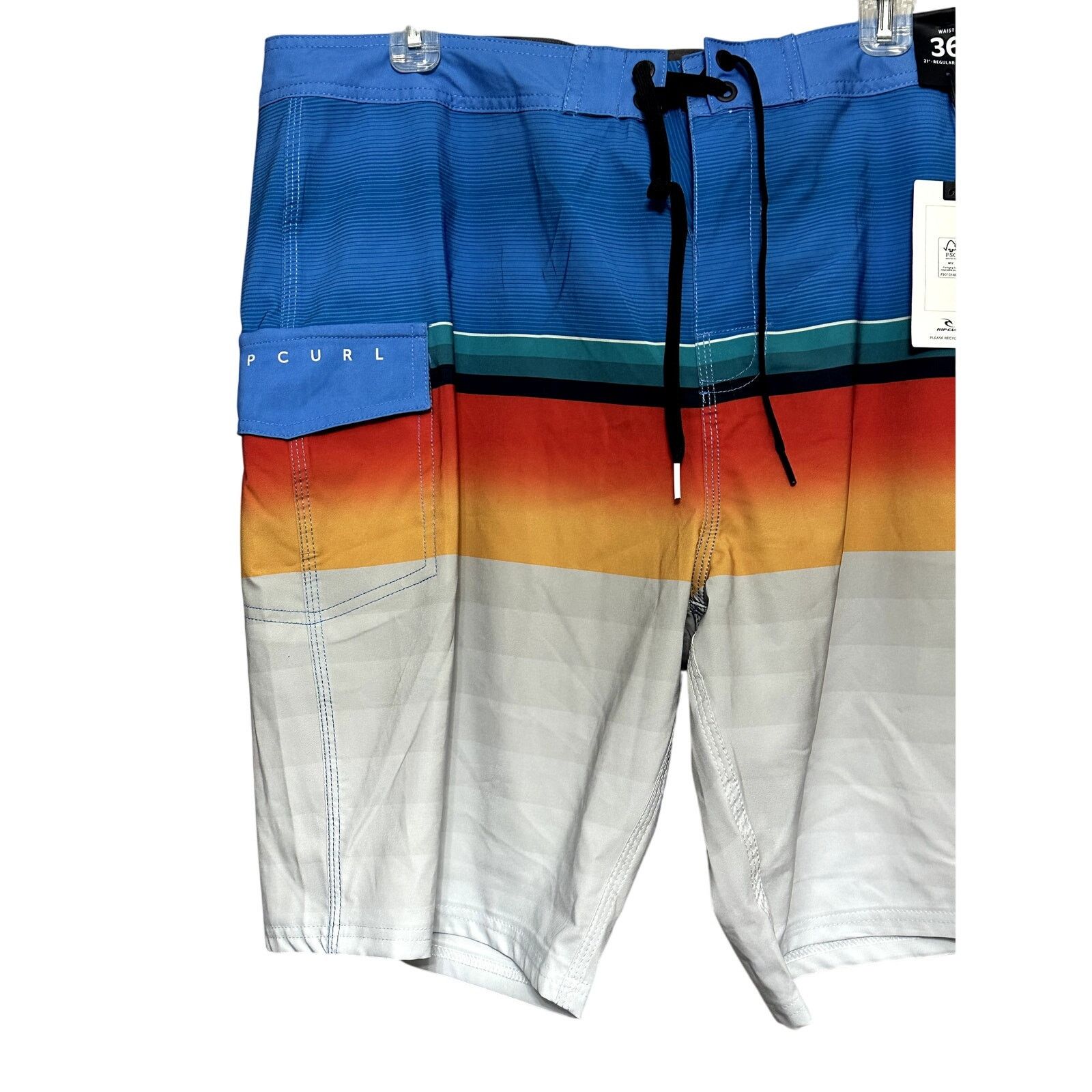 Ripcurl RipCurl Board Shorts Daybreakers Stripe Pattern M 30 NWT Size US 30 / EU 46 - 3 Thumbnail