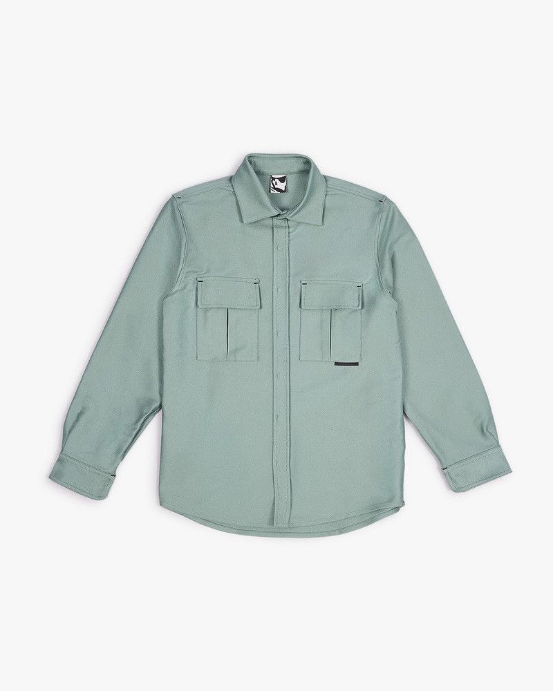 GR10K o1mle0125 Fustian Shirt in Sage Green Size US L / EU 52-54 / 3 - 1 Thumbnail