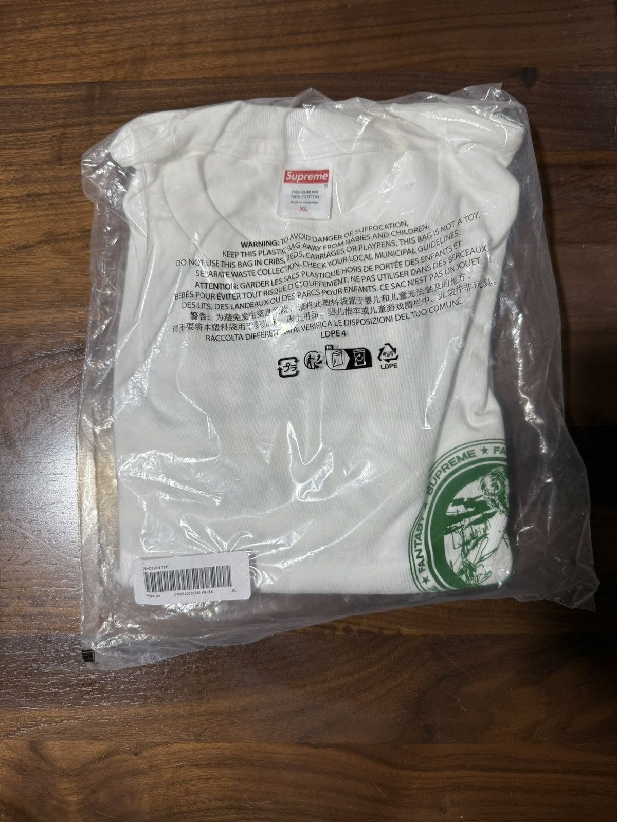 Supreme SUPREME DEVOTION TEE White Cotton T-Shirt FW25 Graphic XL Size US XL / EU 56 / 4 - 3 Thumbnail