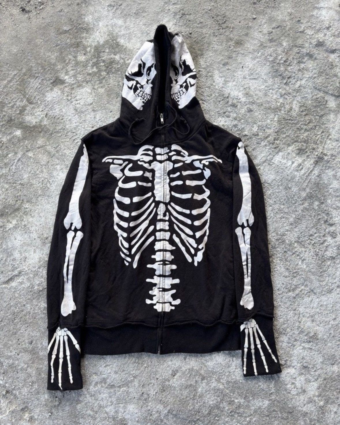 If Six Was Nine 🔥HOT🔥VINTAGE SKULL SKELETON ZIPPER HOODIE VERY RARE Size US M / EU 48-50 / 2 - 1 Thumbnail