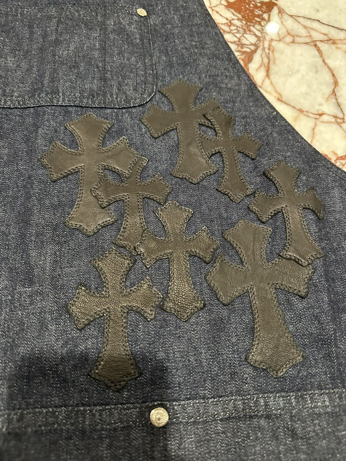 Chrome Hearts Chrome hearts denim apron patch cross Size ONE SIZE - 3 Thumbnail