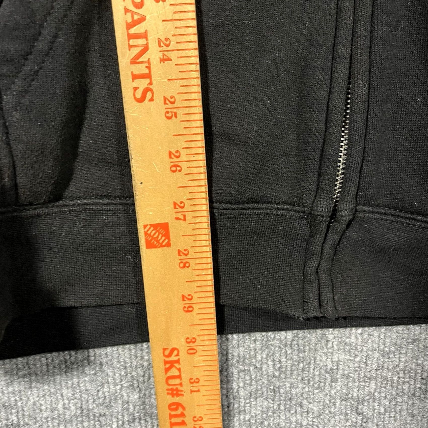 Spell Stussy Hoodie Mens XL Black Zip Embroidered Spell Out Graphic Vtg Size US XL / EU 56 / 4 - 8 Thumbnail
