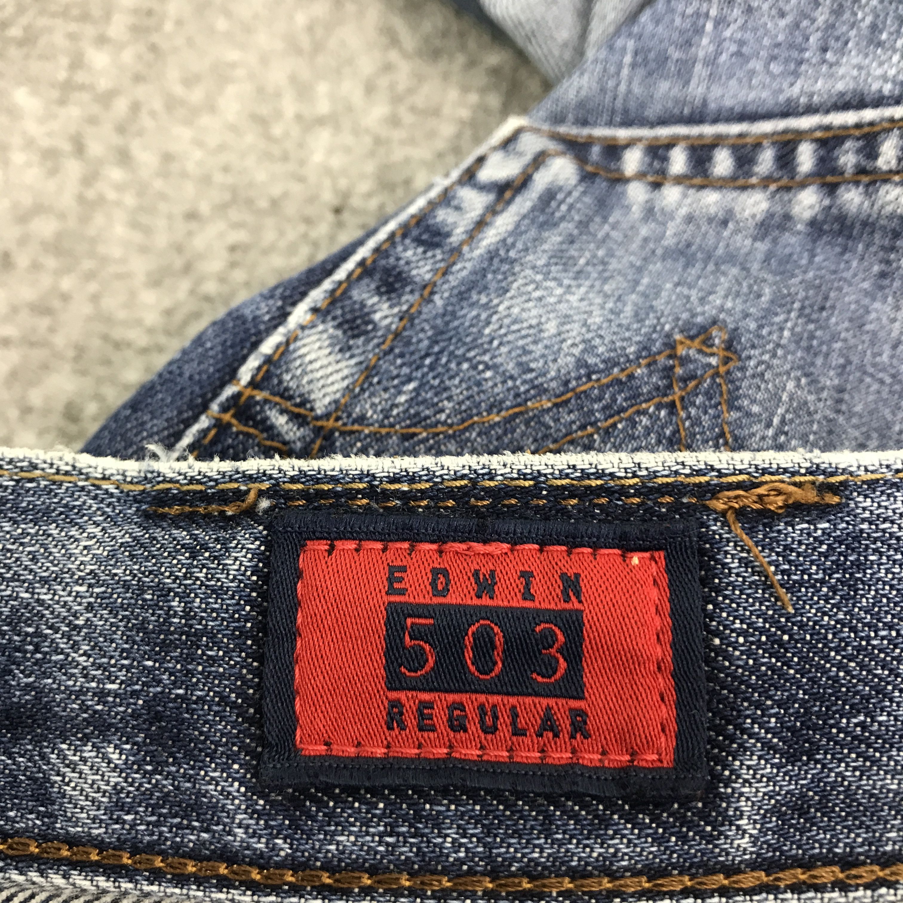 Edwin × Japanese Brand Japan denim edwin style patchwork jean Size US 30 / EU 46 - 10 Thumbnail
