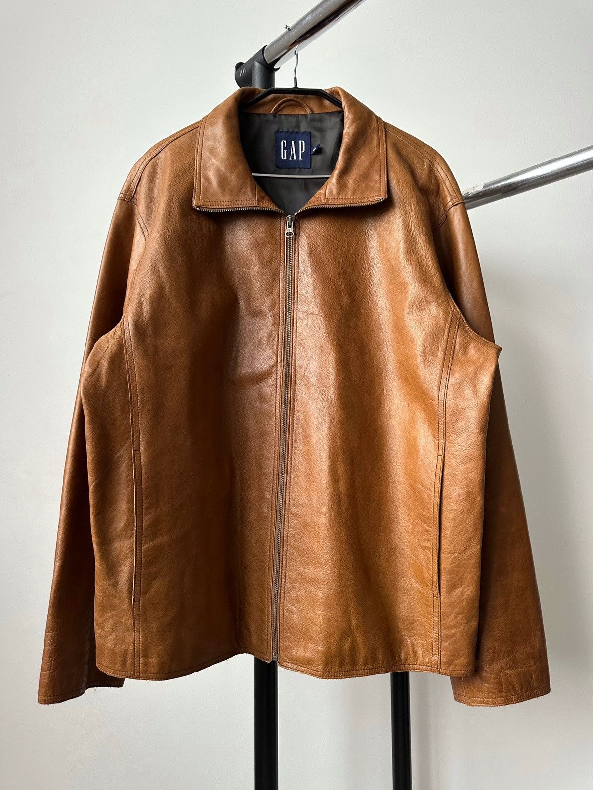 Gap × Vintage Vintage Leather GAP Jacket | Grailed