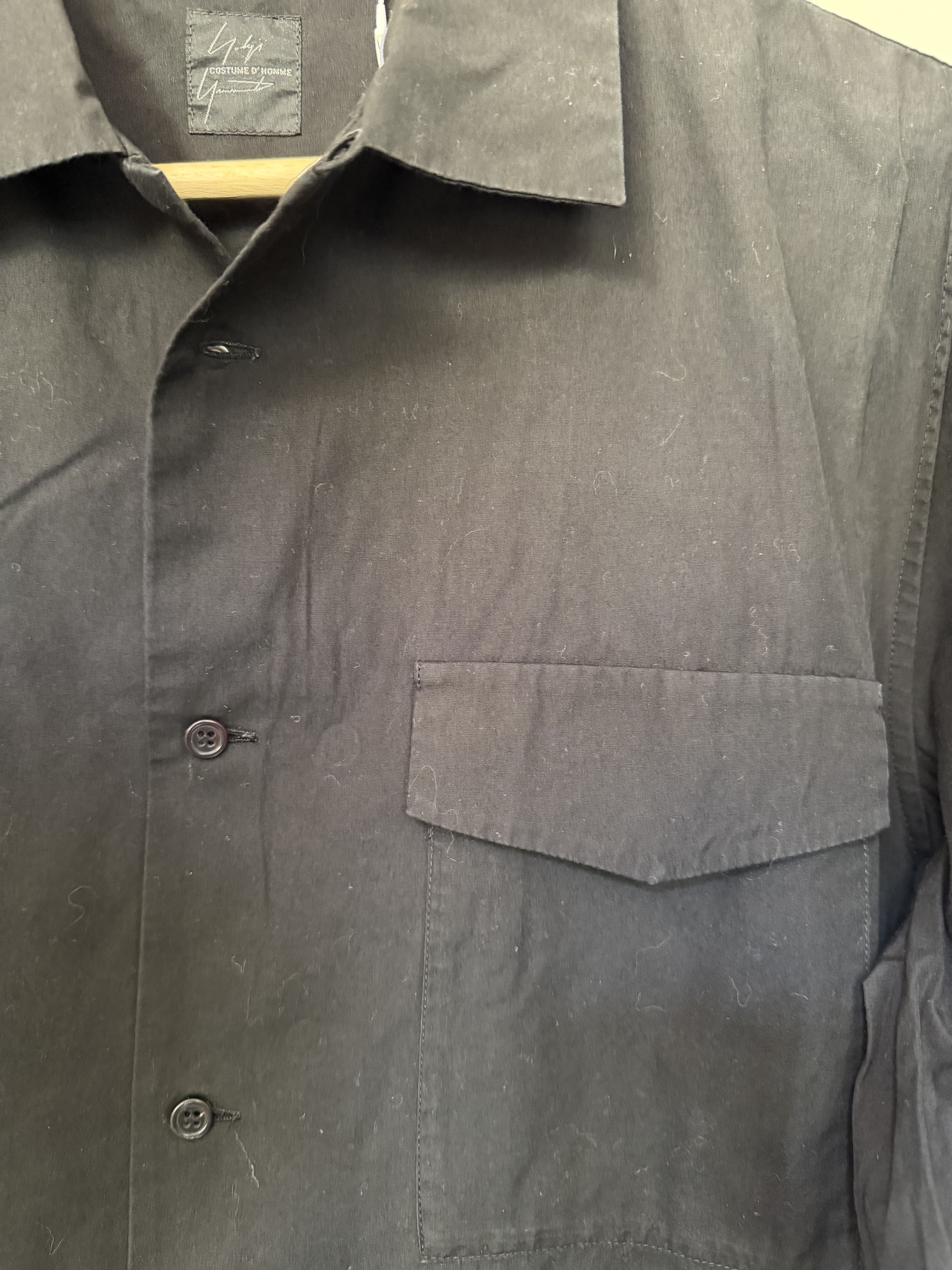 Yohji Yamamoto Yohji Yamamoto Costume D'homme Flat black shirt Size US L / EU 52-54 / 3 - 4 Thumbnail
