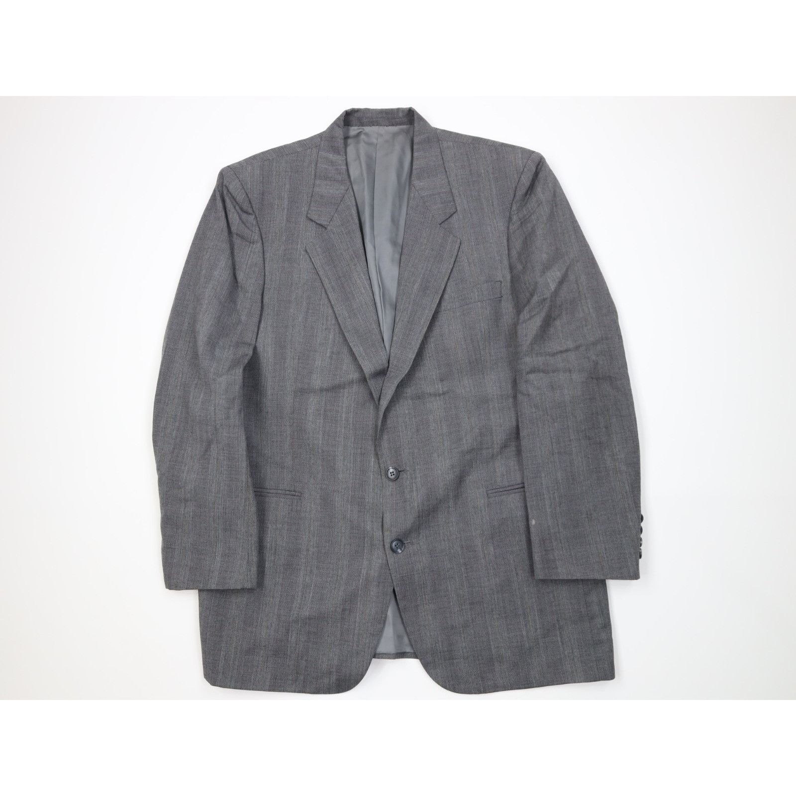 Vintage Vintage 90s Streetwear 2 Piece Wool Suit Wedding Striped Size 44L - 2 Thumbnail