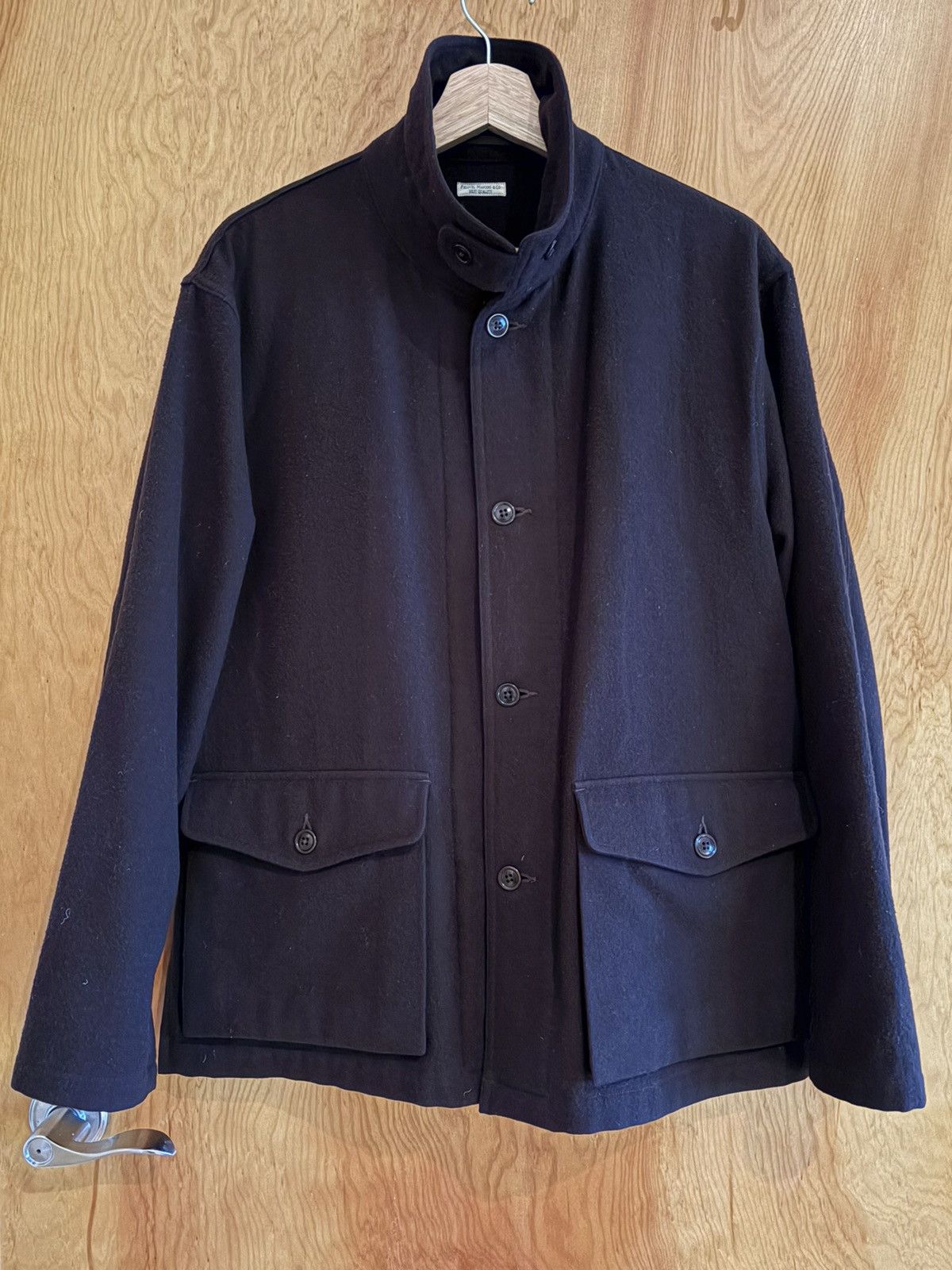 Phigvel Melton Wool Jacket - Dark Brown