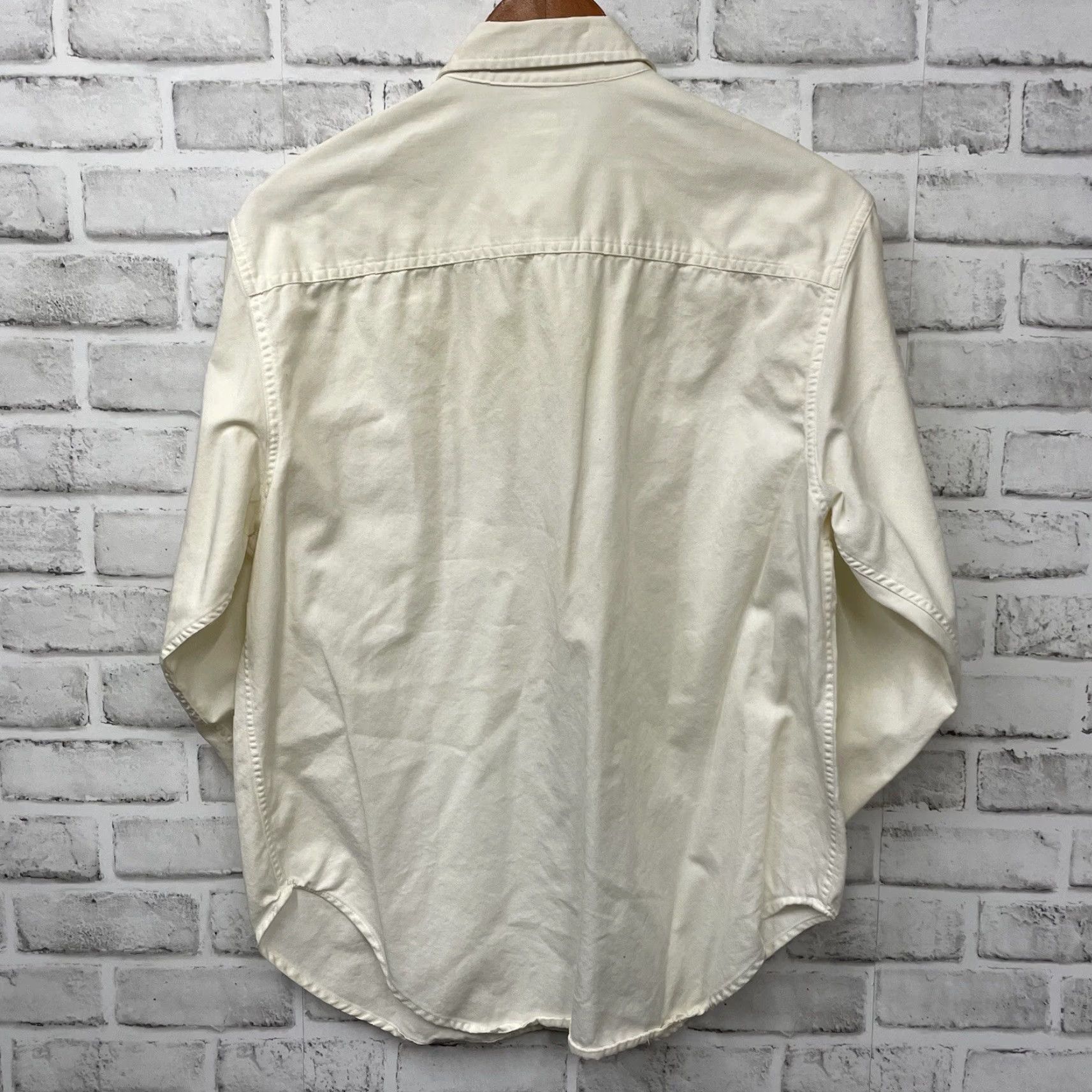Banana Republic VINTAGE Banana Republic Women's Western Shirt Long Sleeve Button-Down 100% Cotton Size Small White Size S / US 4 / IT 40 - 5 Thumbnail