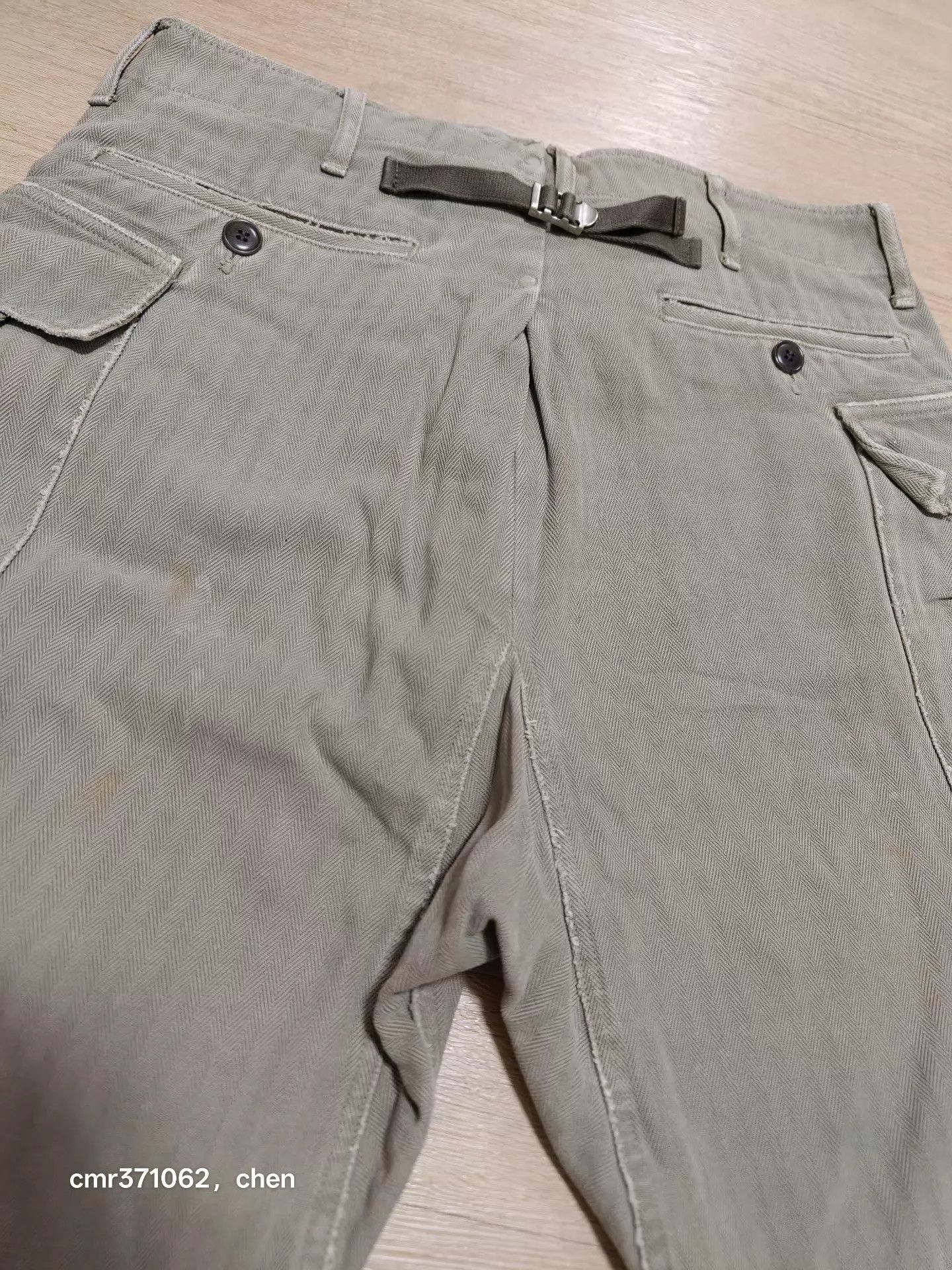 Visvim visvim 20ss veterans crash khaki 1 distressed fishbone Size US 30 / EU 46 - 6 Thumbnail
