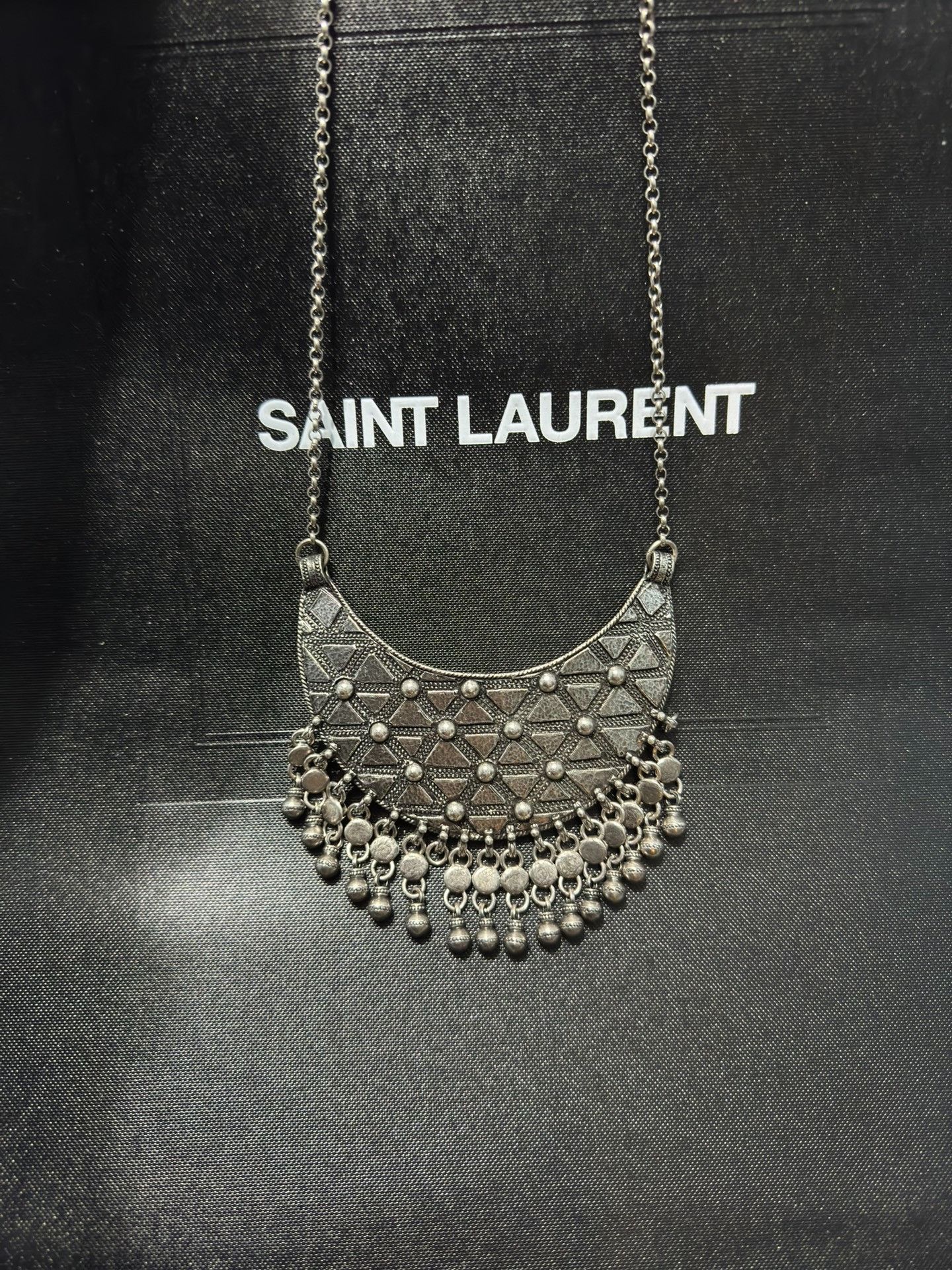 Saint Laurent Paris Saint laurent Mingzu Wind Heavy Industry Necklace 2501-Next Size ONE SIZE - 1 Thumbnail