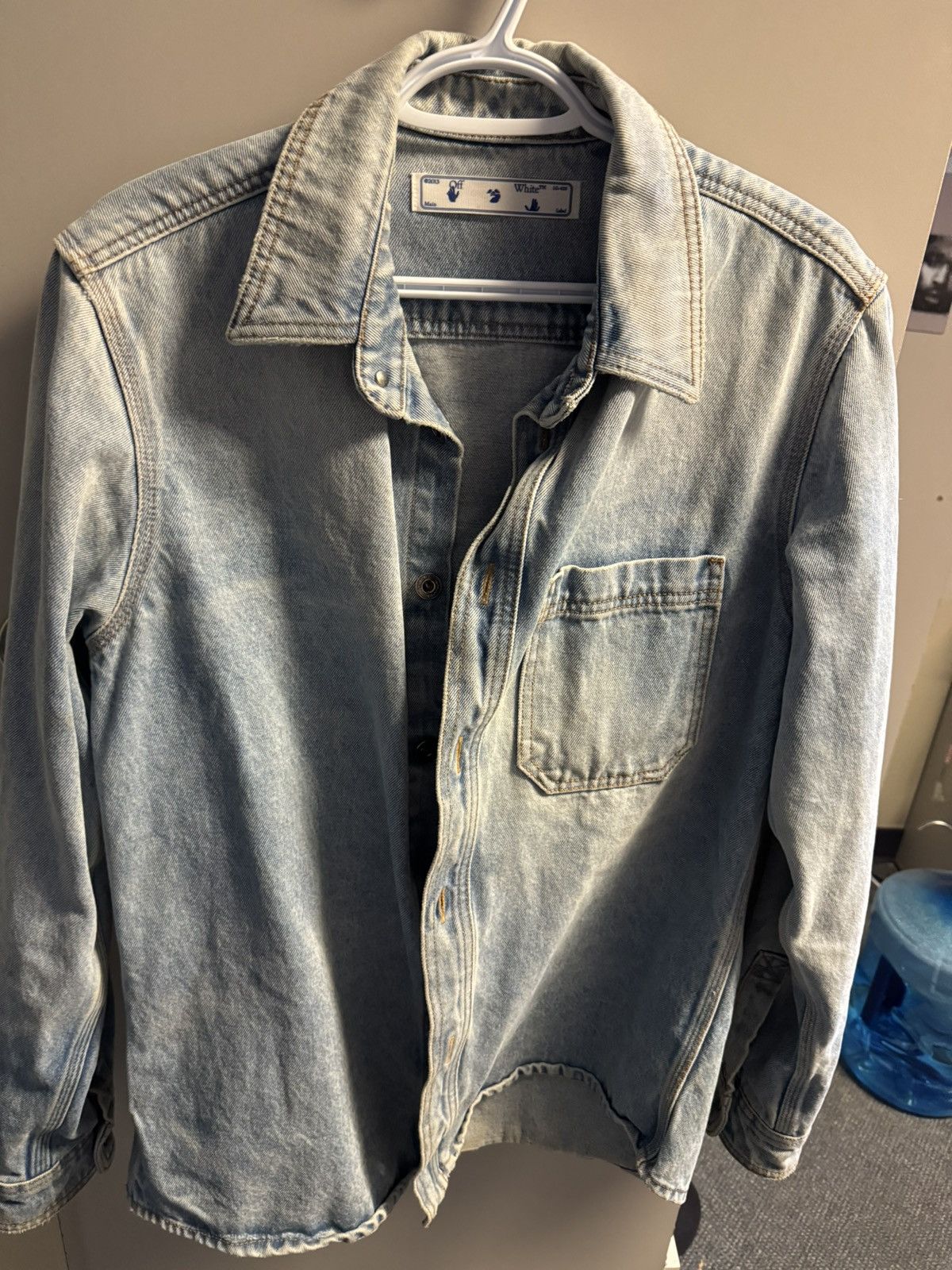 Off-White Off-White Scribble Arrow Denim Jacket Size US M / EU 48-50 / 2 - 1 Thumbnail