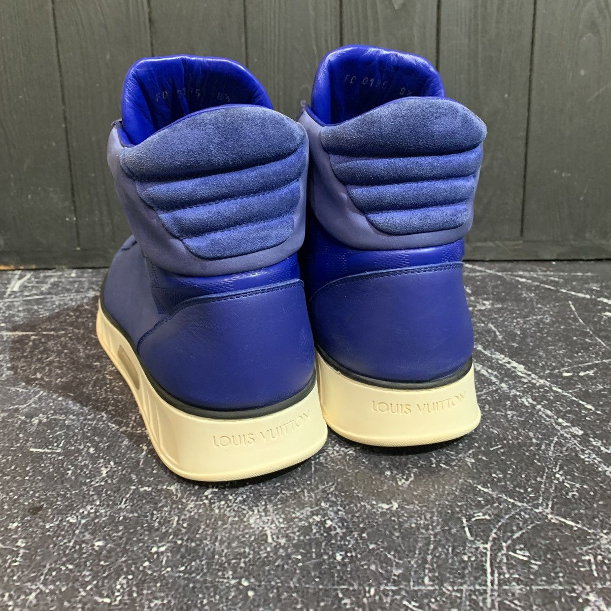 Louis Vuitton Louis Vuitton Blue Nubuck Leather Sneakers Size 8.5 Size US 8.5 / EU 41-42 - 8 Thumbnail