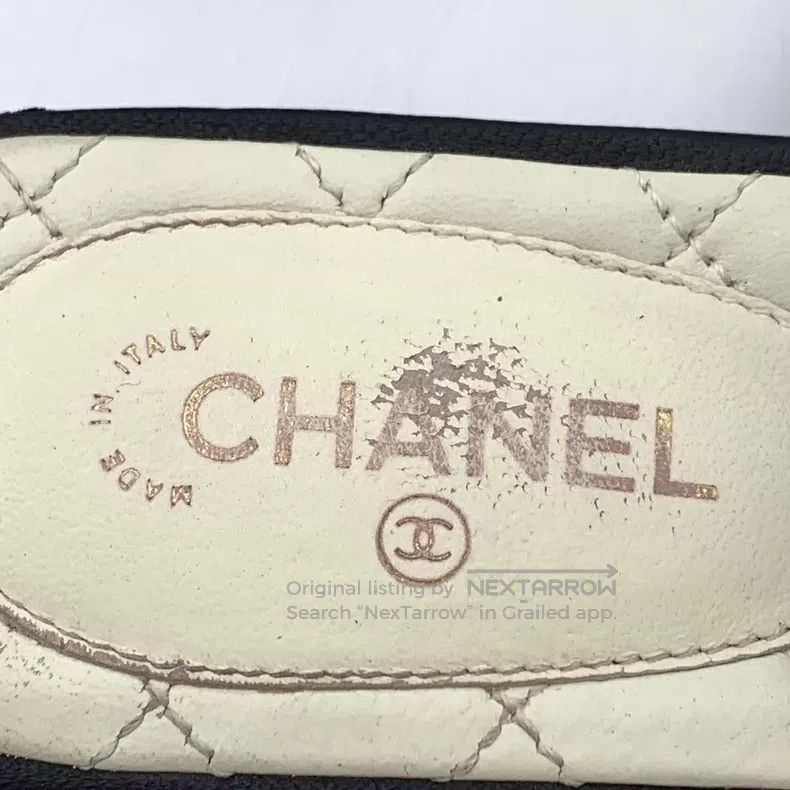 Chanel Chanel White diamond checkered double C chain design clip Size US 7.5 / IT 37.5 - 8 Thumbnail