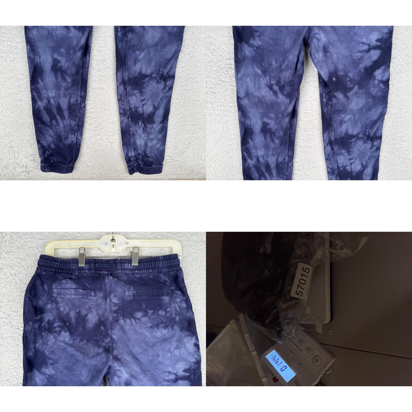 Athleta Athleta Womens XXS Blue Tie Dye Jogger Pants Elastic Waist Pockets Lounge Twill Cotton Blend Casual Activewear Size 24" / US 00 / IT 34 - 9 Thumbnail