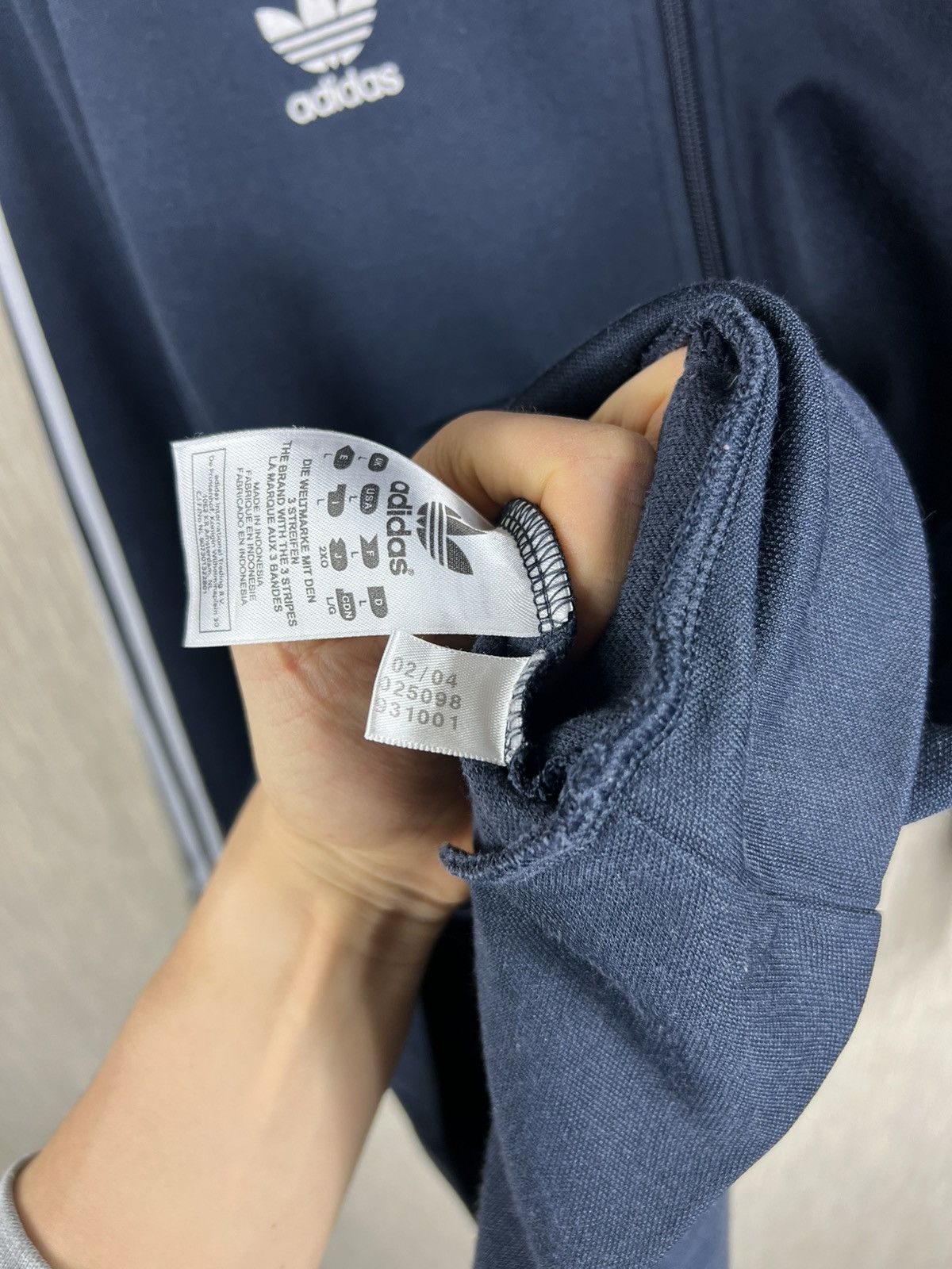 Adidas Vintage Adidas Scotland y2k navy zip track hoodie blokecore Size US L / EU 52-54 / 3 - 19 Thumbnail