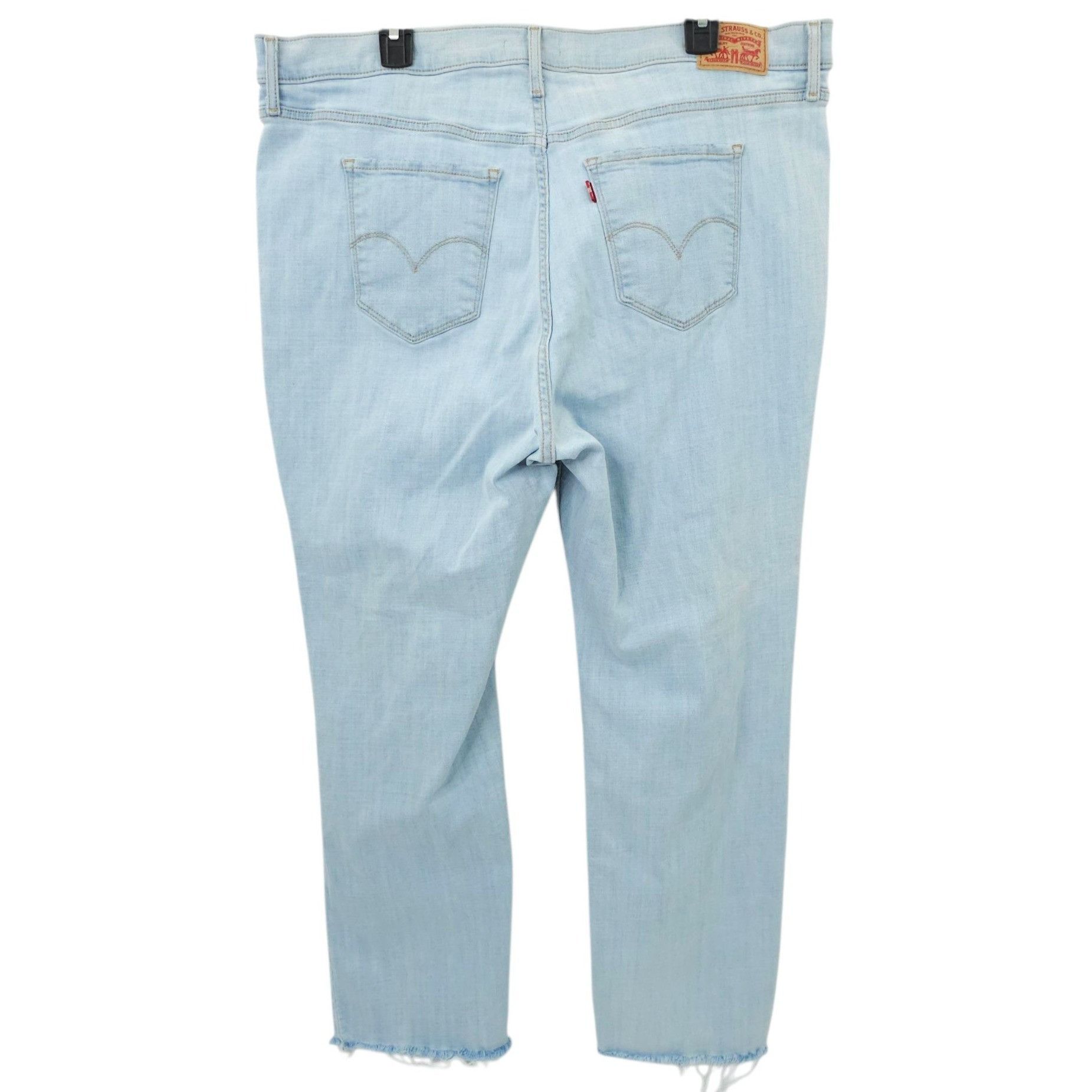 Levi's Levis 724 High Rise Straight Jeans Womens Size 20W Frayed He Size 39" - 2 Thumbnail