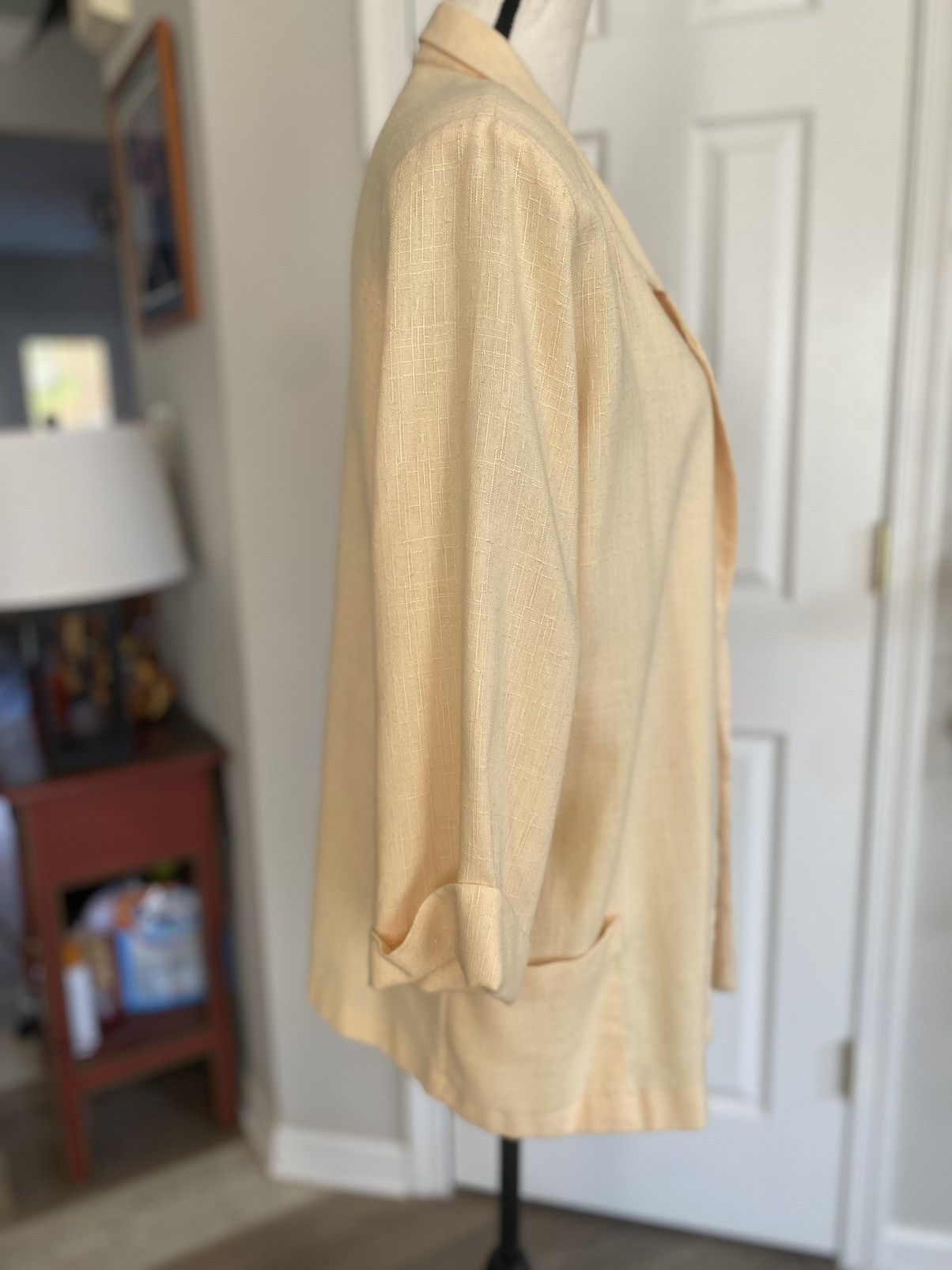 Other VINTAGE JOANNA LINEN SHOULDER PAD BLAZER JACKET SIZE XL Size XL / US 12-14 / IT 48-50 - 9 Thumbnail