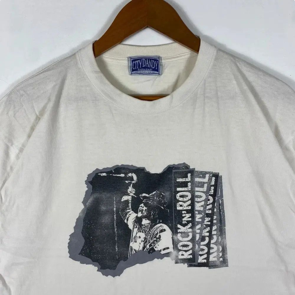 Vintage Vintage CITY DANDY SHIRASAGI Rock 'n' Roll Tee Shirt Size US M / EU 48-50 / 2 - 2 Thumbnail