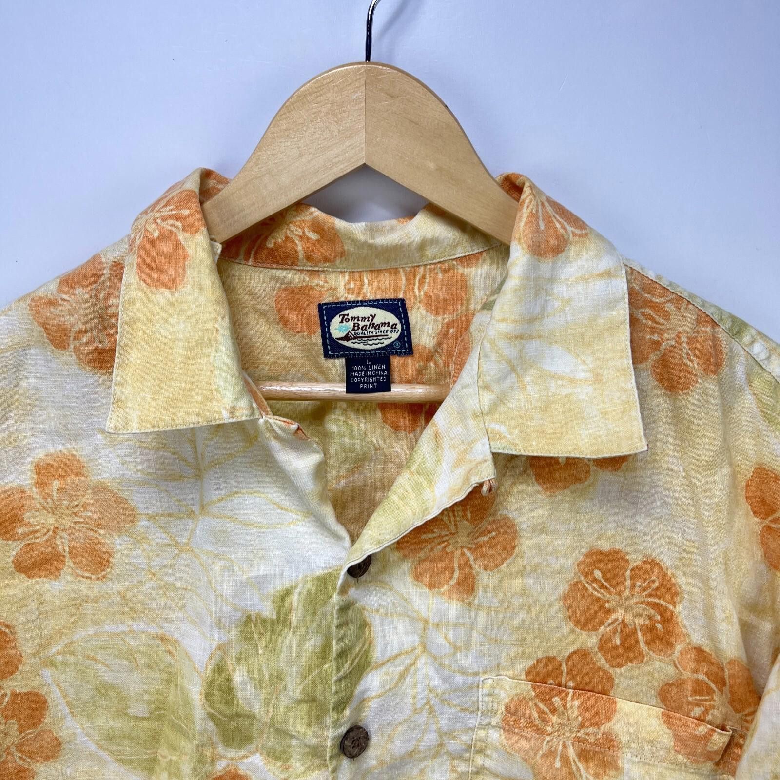 Tommy Bahama Vintage Tommy Bahama Hawaiian Flower Button Up Shirt Large Size US L / EU 52-54 / 3 - 3 Thumbnail