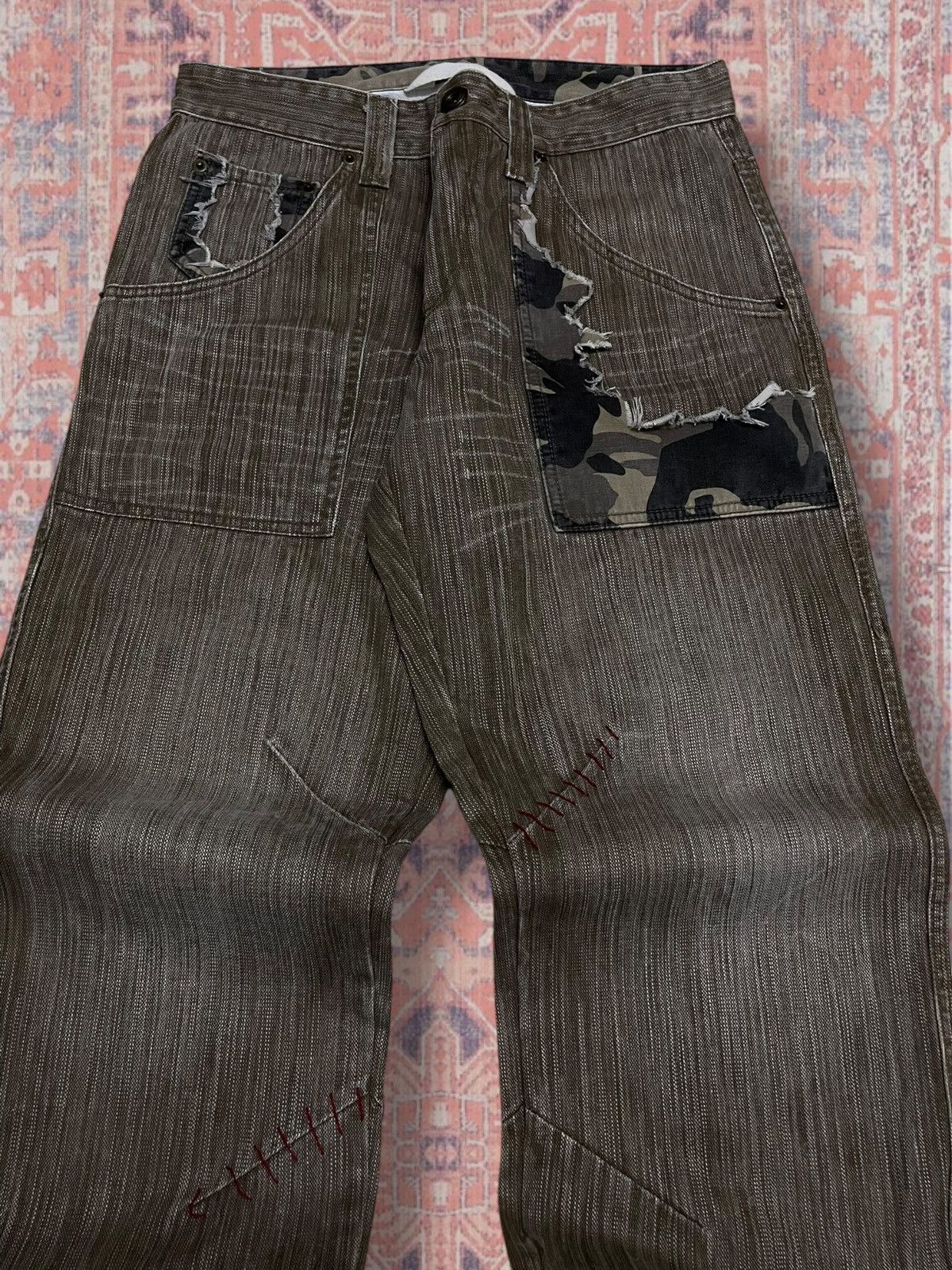 Beauty Beast Vintage Rare Japan Designer Gumu International Combat Denim Size US 30 / EU 46 - 4 Thumbnail