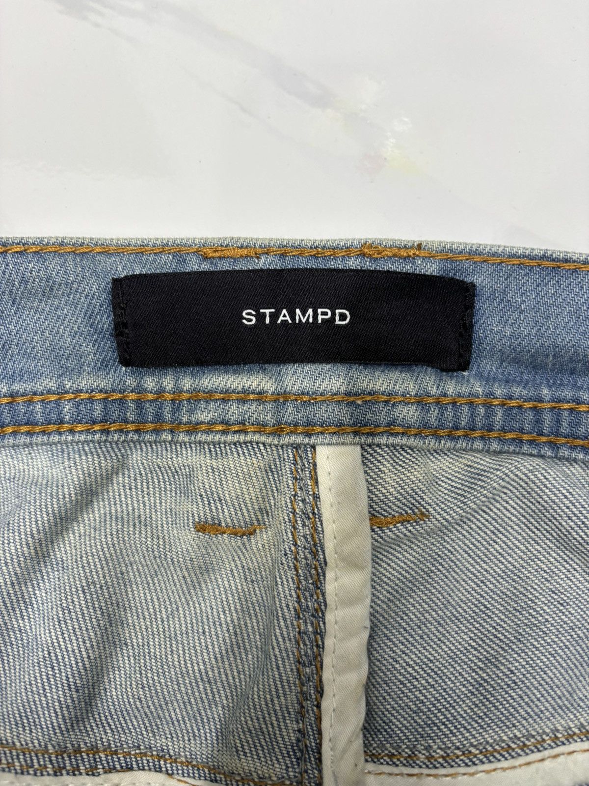 Stampd STAMPD THRASHED DISTRESSED DENIM JEANS Size US 30 / EU 46 - 9 Thumbnail