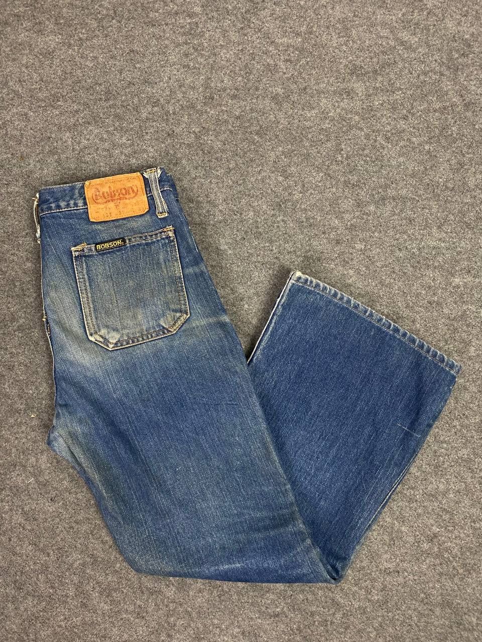 Japanese Brand vintage bobson bootcut flare denim nice design Size US 31 - 1 Thumbnail