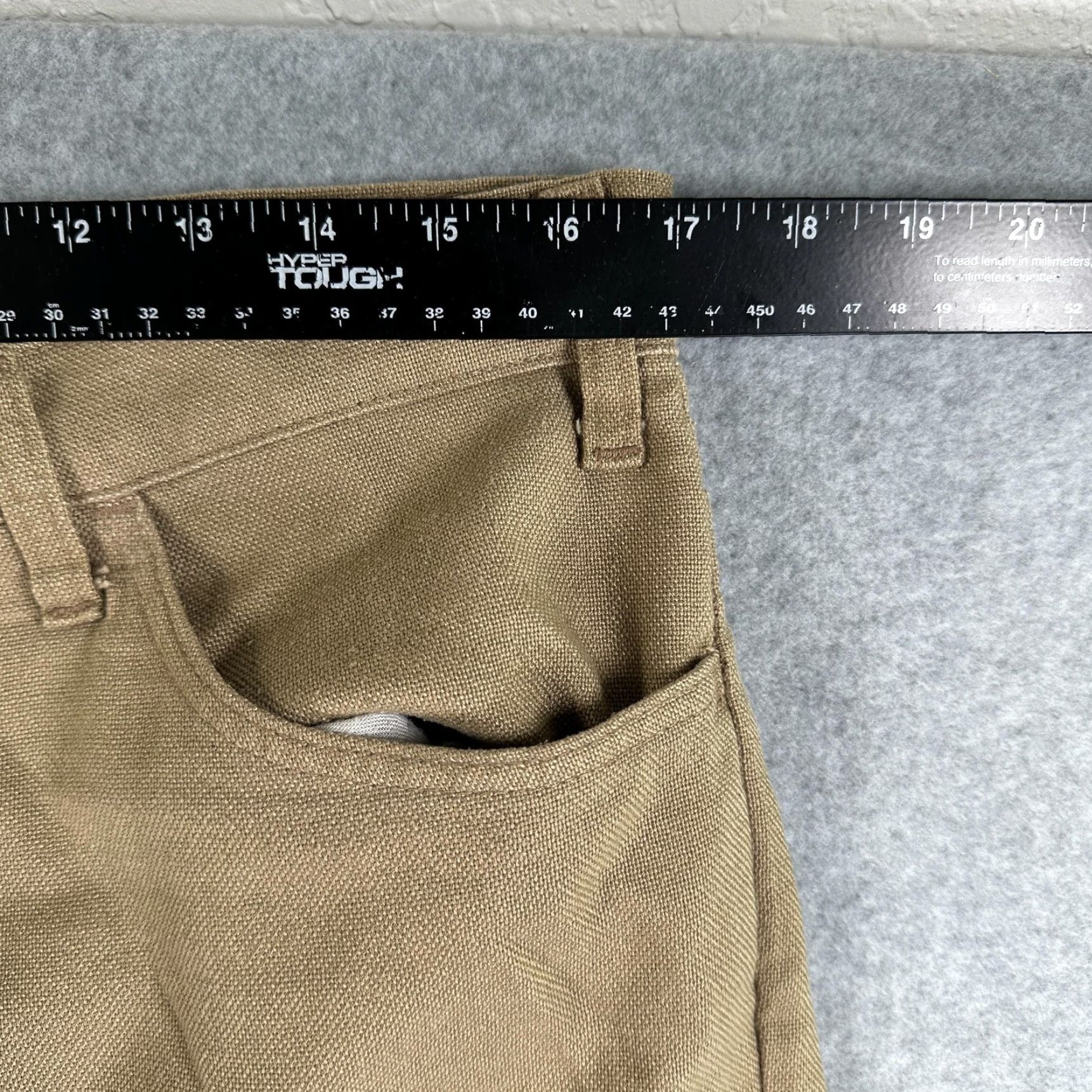 Levi's VINTAGE Levi's Sta-Prest Pants Mens 34x30 Brown Bootcut Canvas USA Workwear Size US 34 / EU 50 - 5 Thumbnail