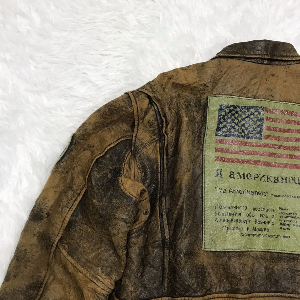 Genuine Leather Vintage gallery leather jacket Size US L / EU 52-54 / 3 - 18 Thumbnail
