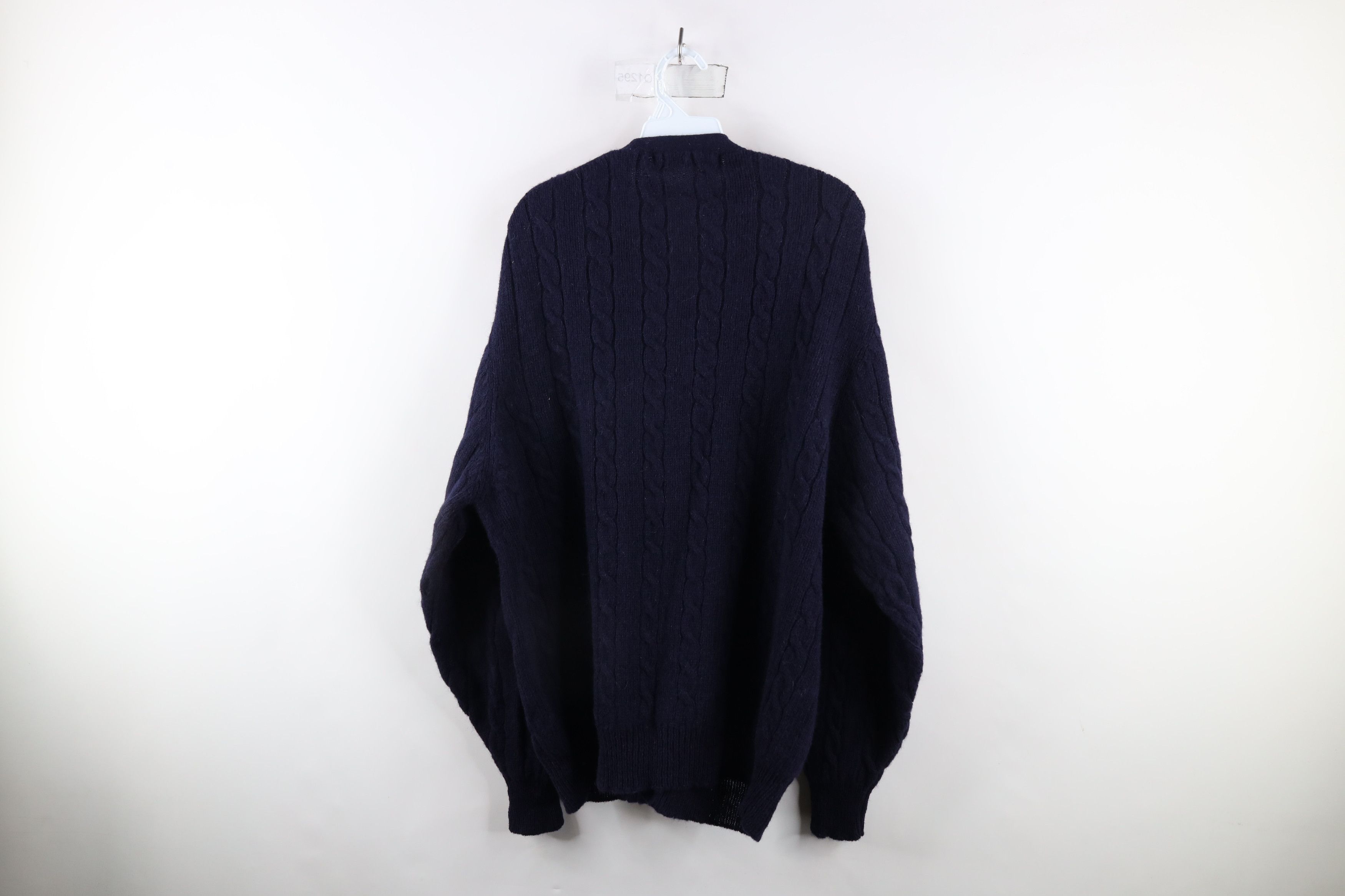 Vintage Vintage 90s Streetwear Chunky Cable Knit Cardigan Sweater Size US XL / EU 56 / 4 - 8 Thumbnail