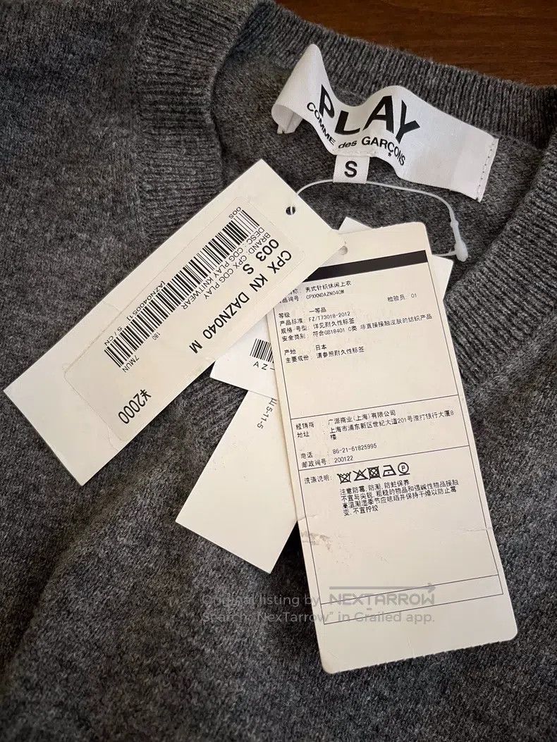Comme des Garcons Comme Des Garcons Heart Motif Sweater Size S / US 4 / IT 40 - 4 Thumbnail