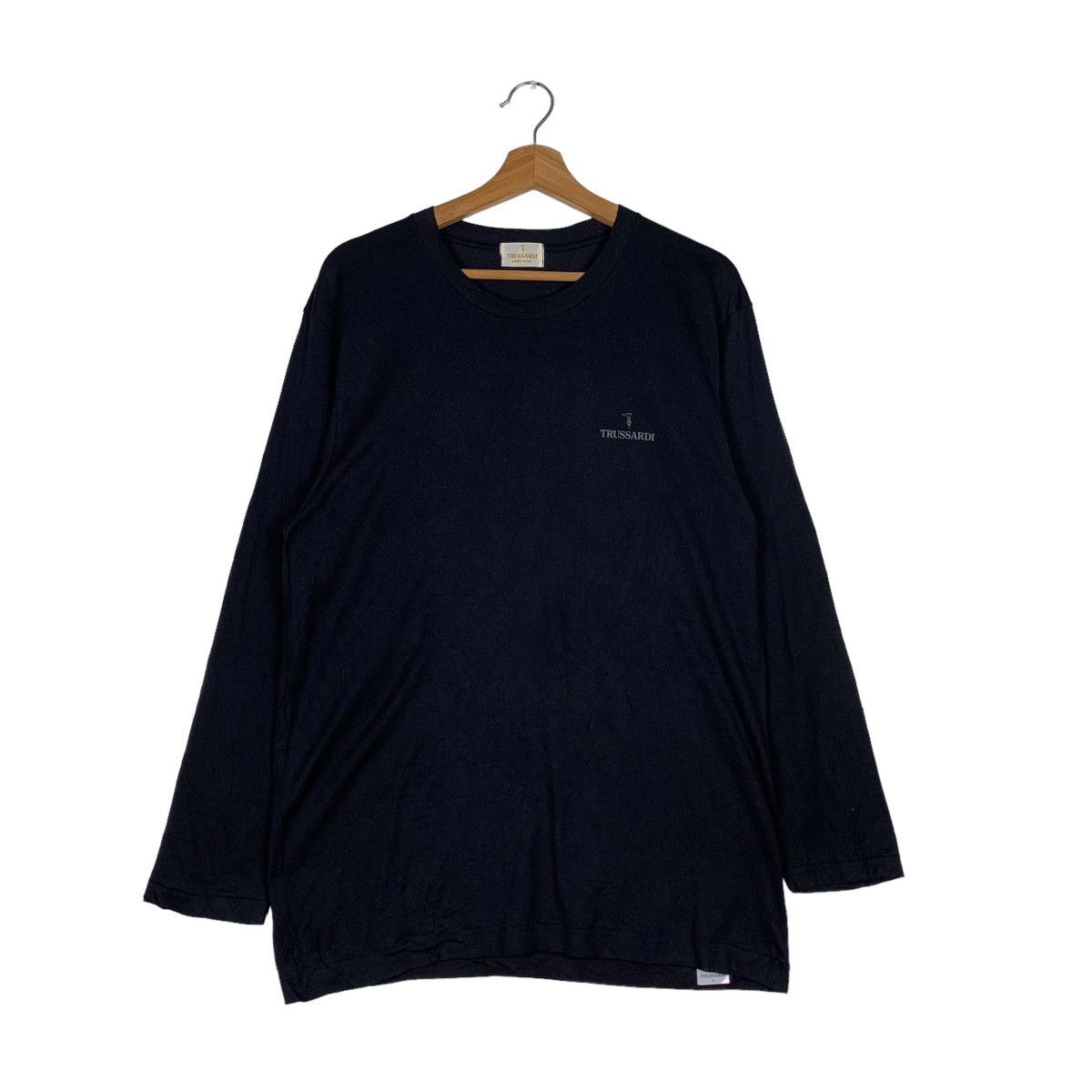 Trussardi Trussardi Underwear Plain Long Sleeve Tees #0207-C10 Size US L / EU 52-54 / 3 - 1 Thumbnail