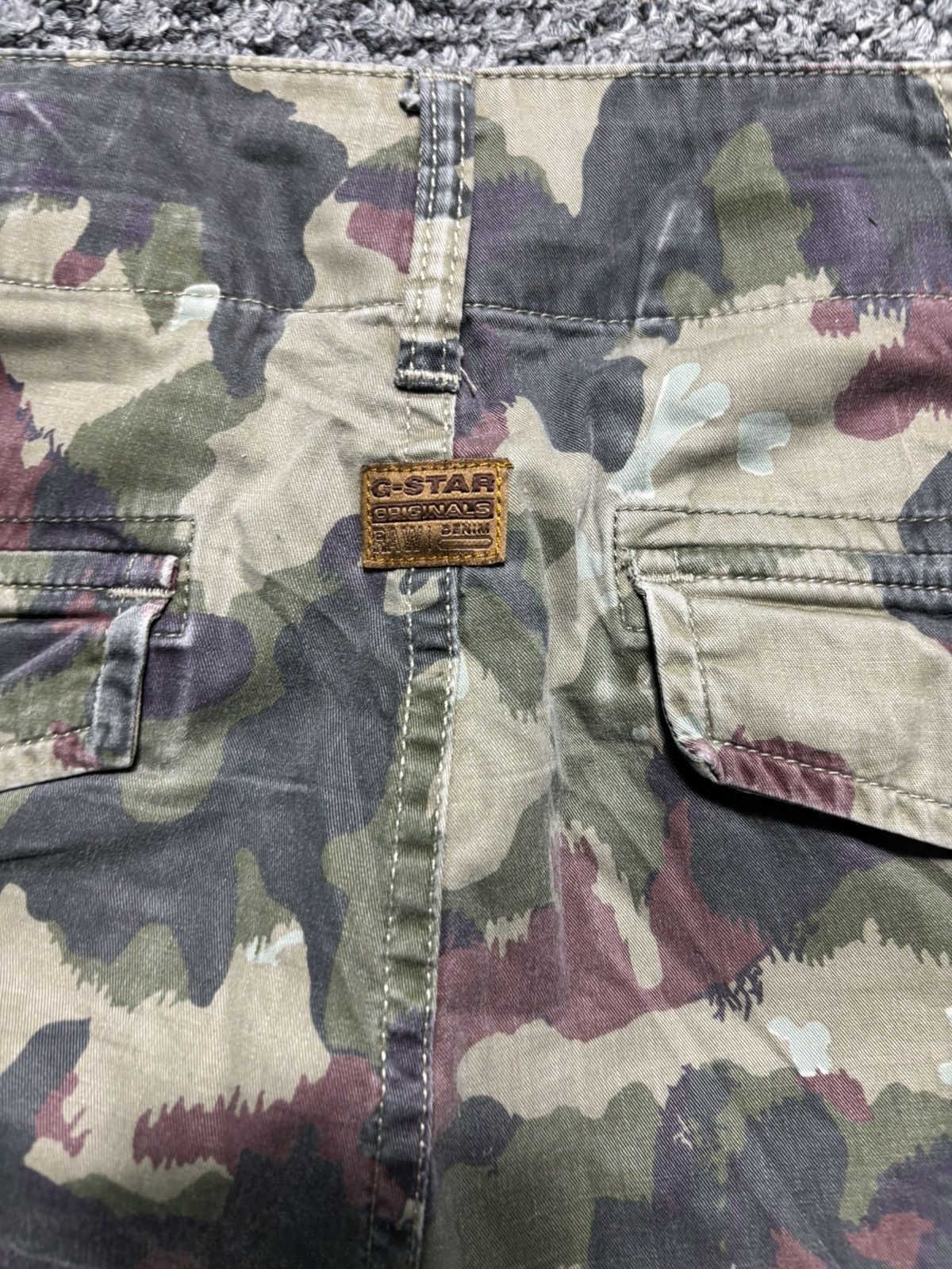 G-Star Vintage Raw G Star Cargo Camo shorts Size US 31 - 10 Thumbnail