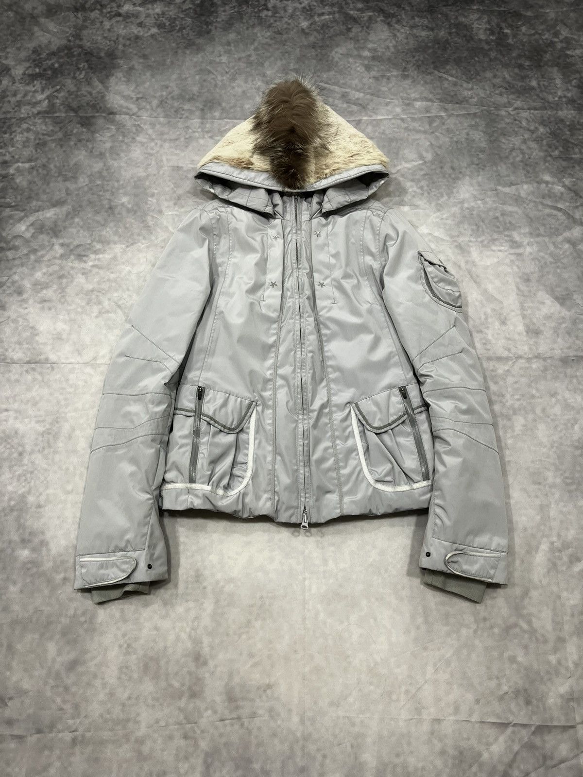 Marithe + Francois Girbaud Marithé + Francois Girbaud Mohawk Fur Puffer Jacket Size M / US 6-8 / IT 42-44 - 1 Thumbnail