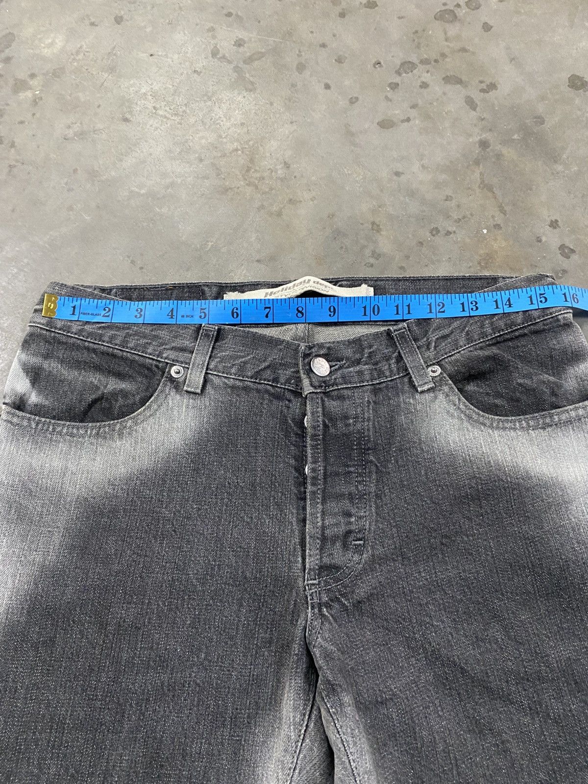 Seditionaries Flare Jeans Holiday Dept 2 Tone Black Italian Style @317 Size US 31 - 12 Thumbnail