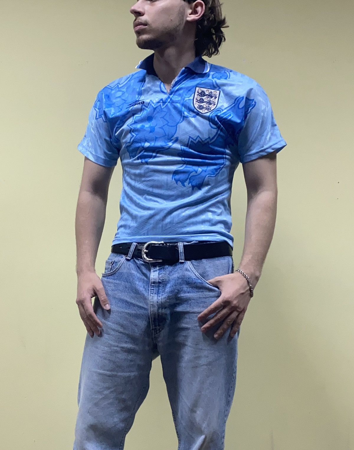 Umbro England Third 1993 vintage big print logo shirt jersey Size US XS / EU 42 / 0 - 1 Thumbnail