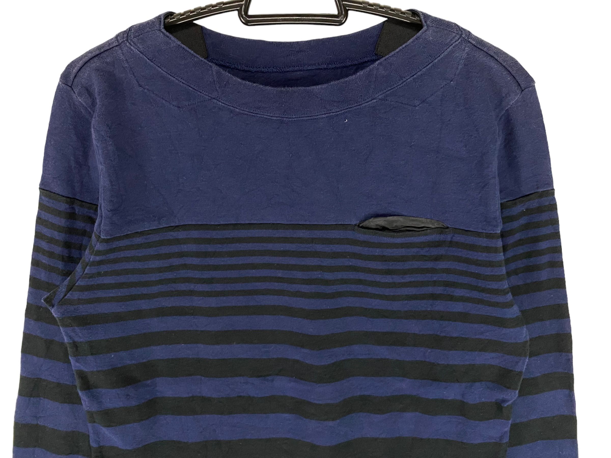 Designer × Japanese Brand × Sacai Sacai stripe pocket natural indigo longsleeve shirt Size US S / EU 44-46 / 1 - 3 Thumbnail