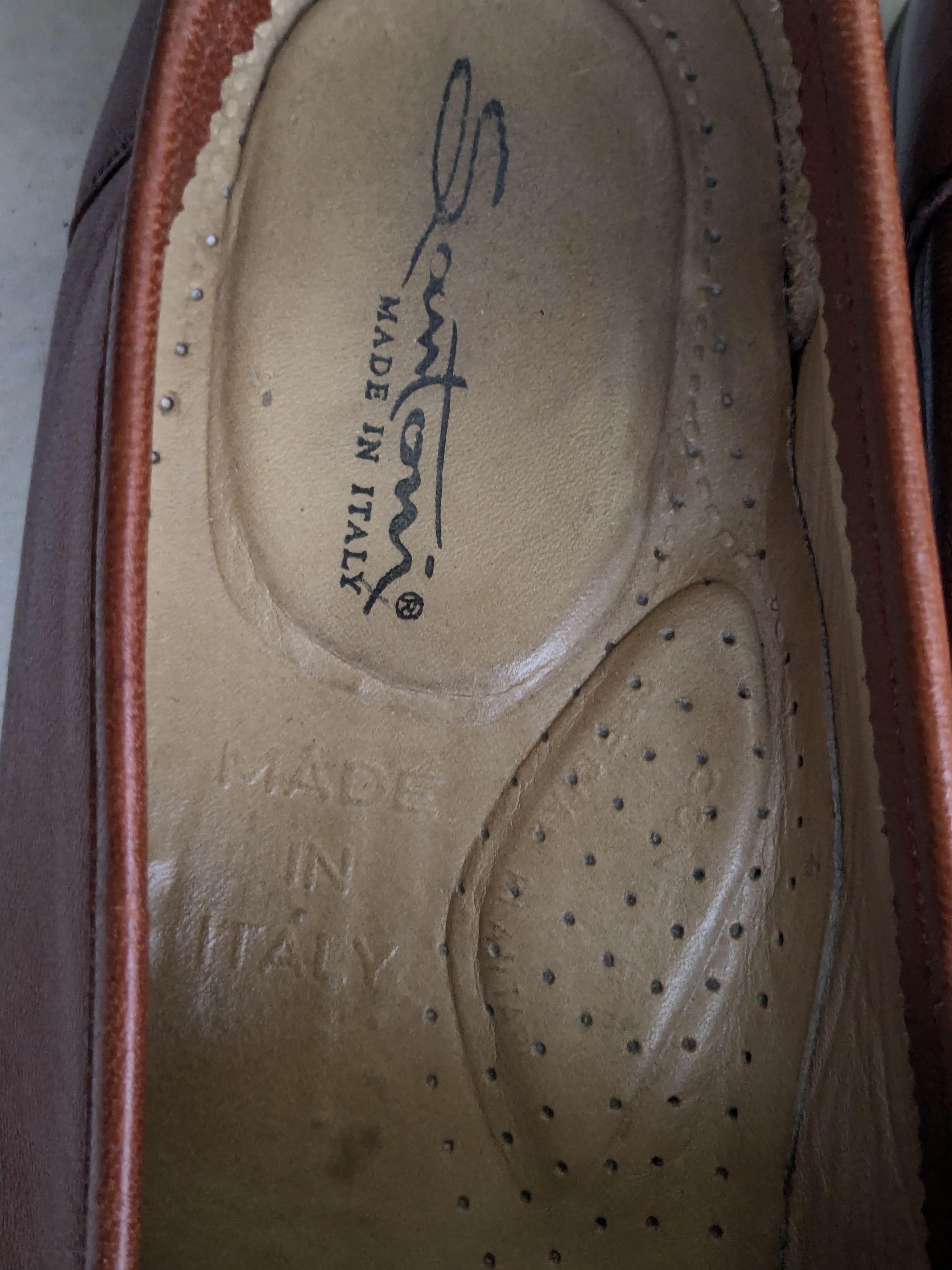 Santoni Santoni Penny Loafers Brown Leather 10.5 D Slip Ons Size US 10.5 / EU 43-44 - 3 Thumbnail