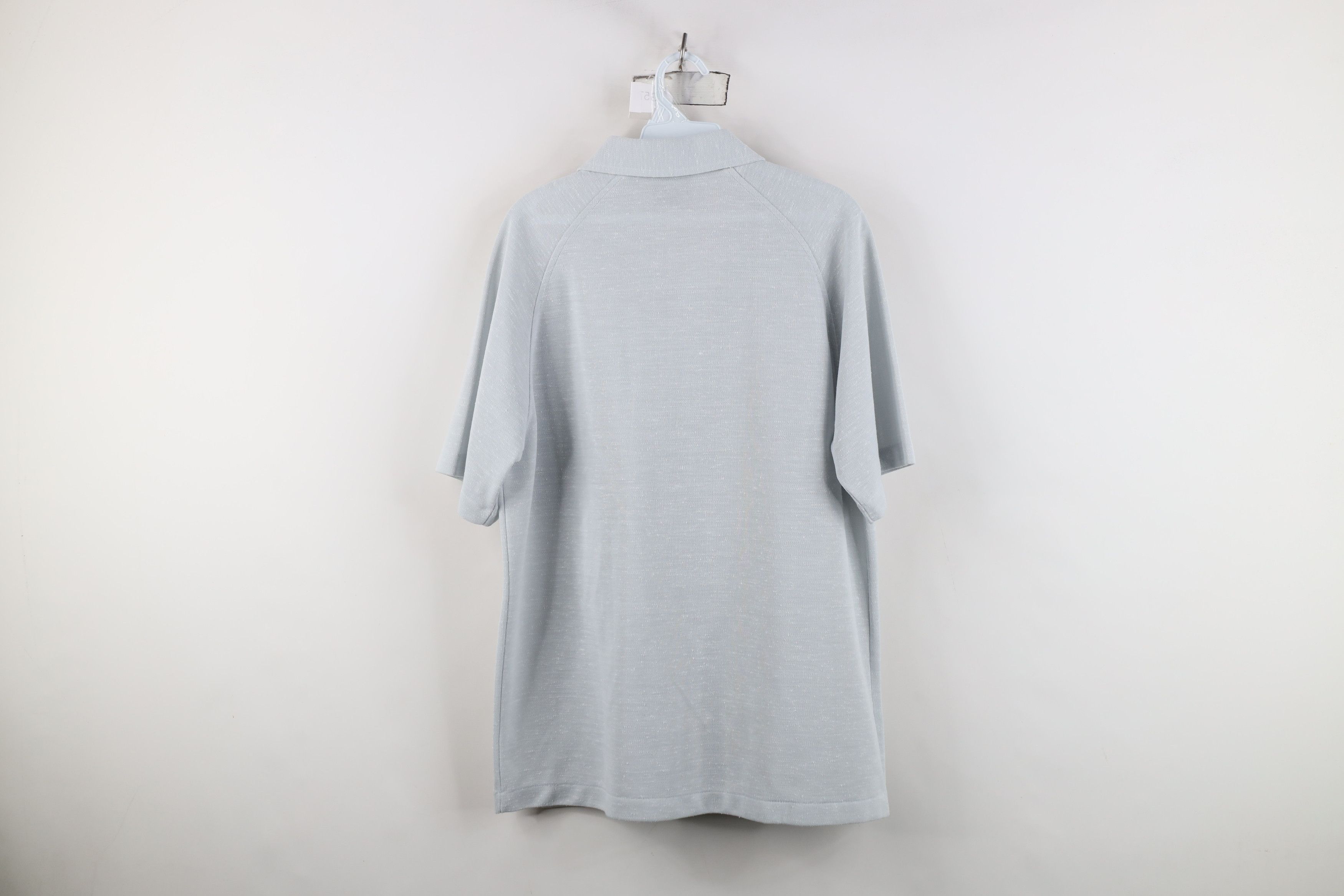 Vintage Vintage 70s Streetwear Atomic Fleck Knit Collared Polo Shirt Size US L / EU 52-54 / 3 - 8 Thumbnail