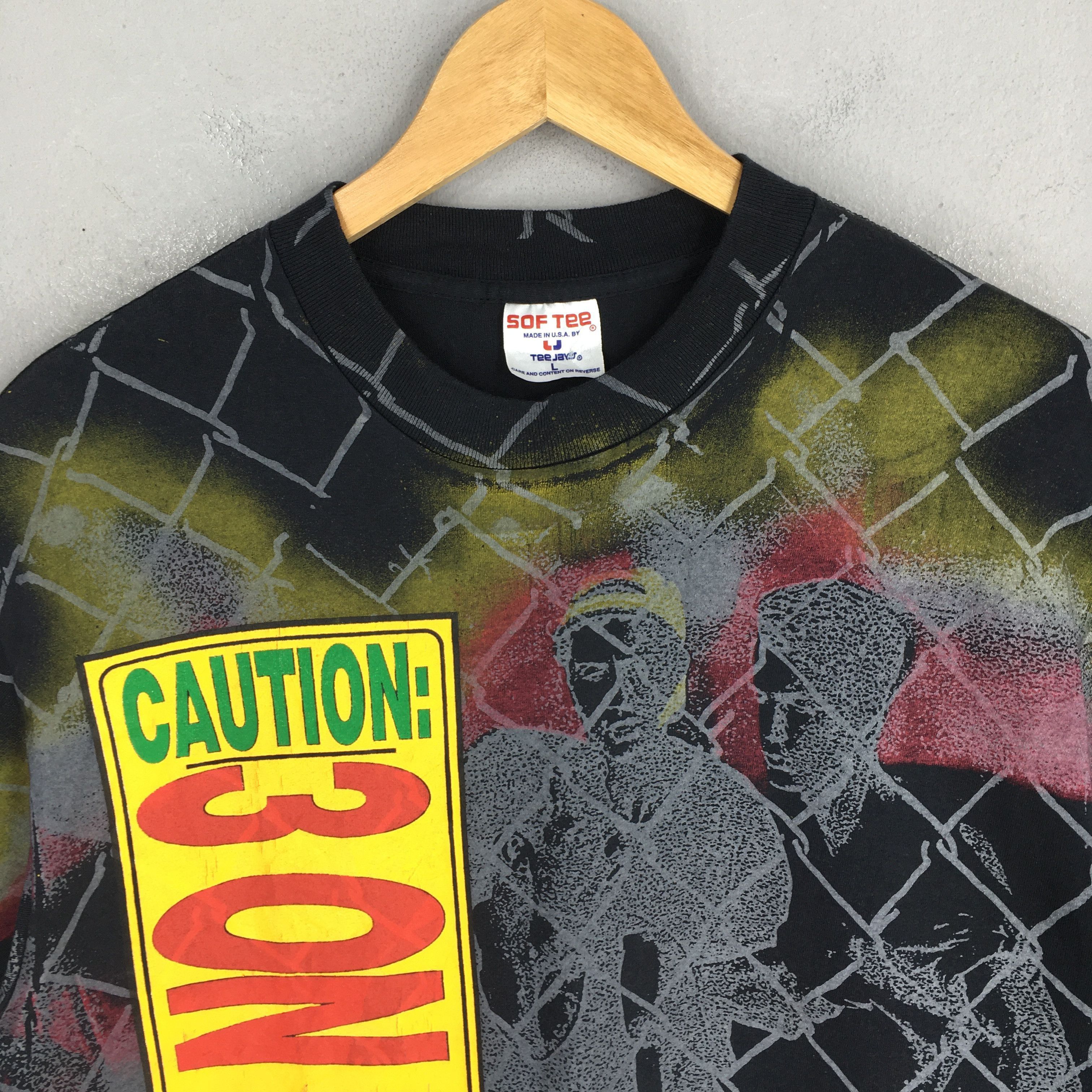 NBA Vintage Handball Caution 3 On 3 In Progress Graphics Tee Size US L / EU 52-54 / 3 - 2 Thumbnail