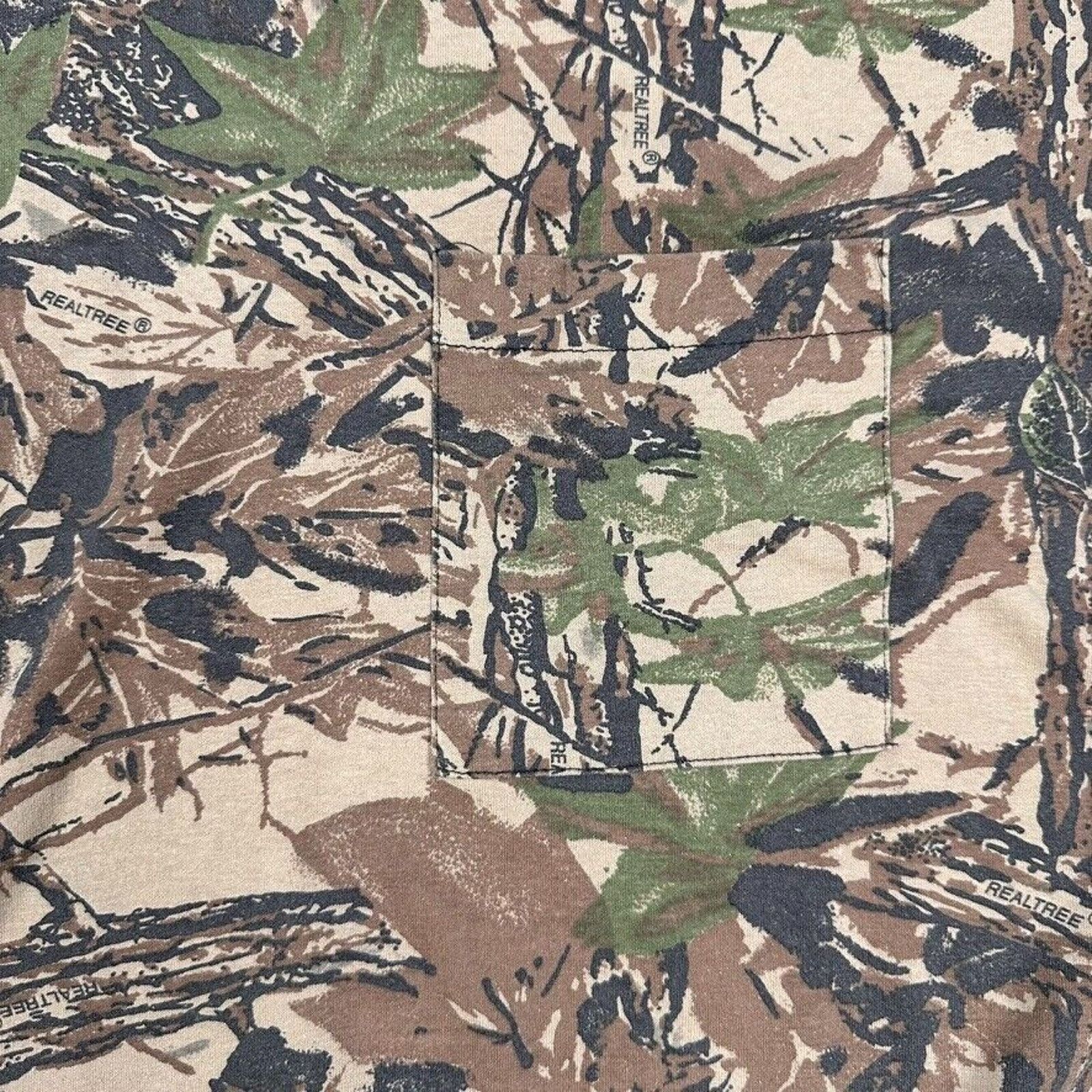 Realtree × Vintage Vintage Single Stitch Realtree Tree Camo Pocket T Shirt Size US XL / EU 56 / 4 - 3 Thumbnail