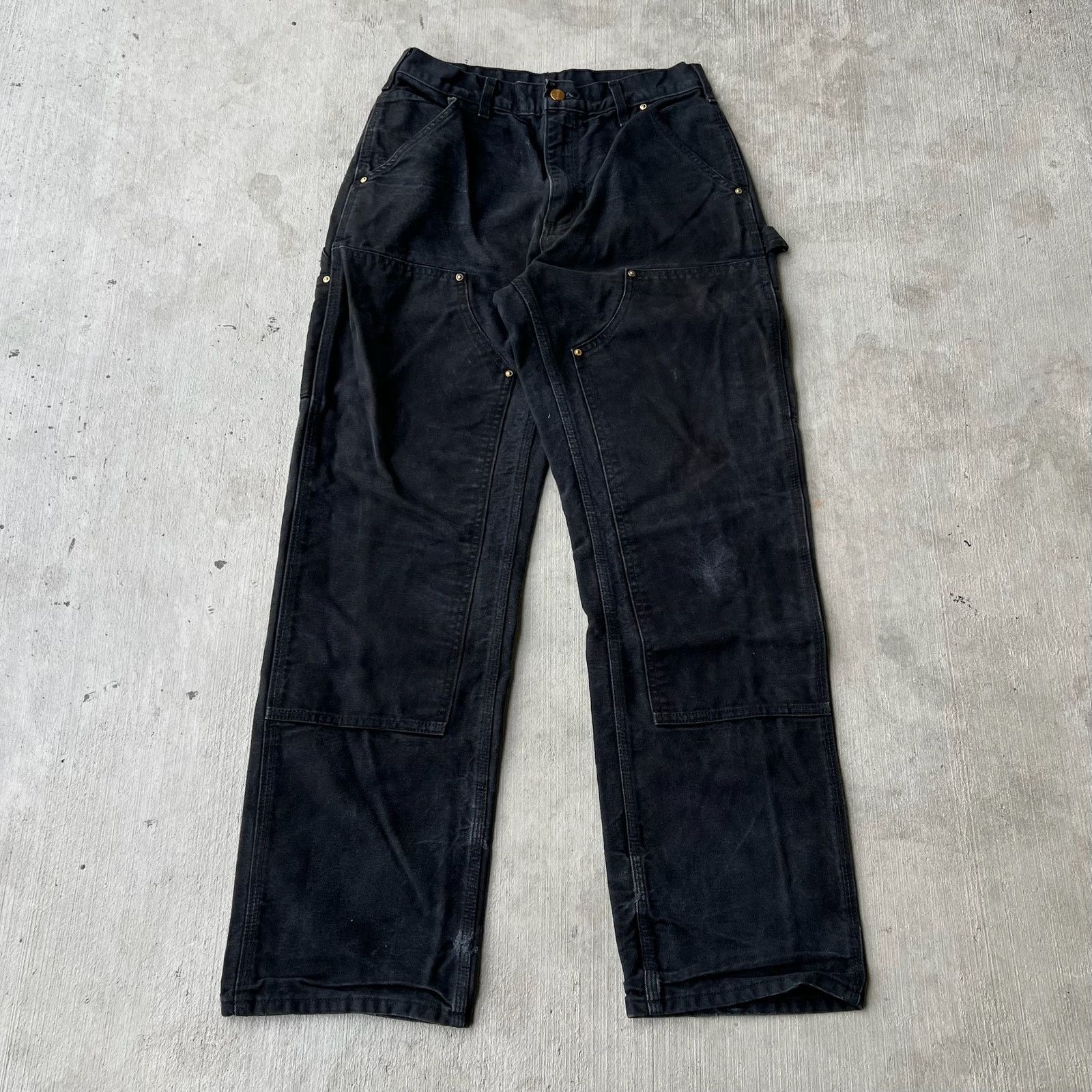 Carhartt × Vintage Carhartt black double knee work wear carpenter pants Size US 29 - 1 Thumbnail