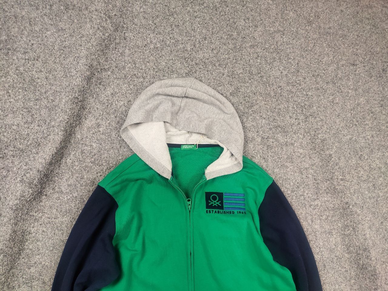 United Colors Of Benetton United colors of benetton Design cotton Logo Zip Hoodie Size US S / EU 44-46 / 1 - 2 Thumbnail
