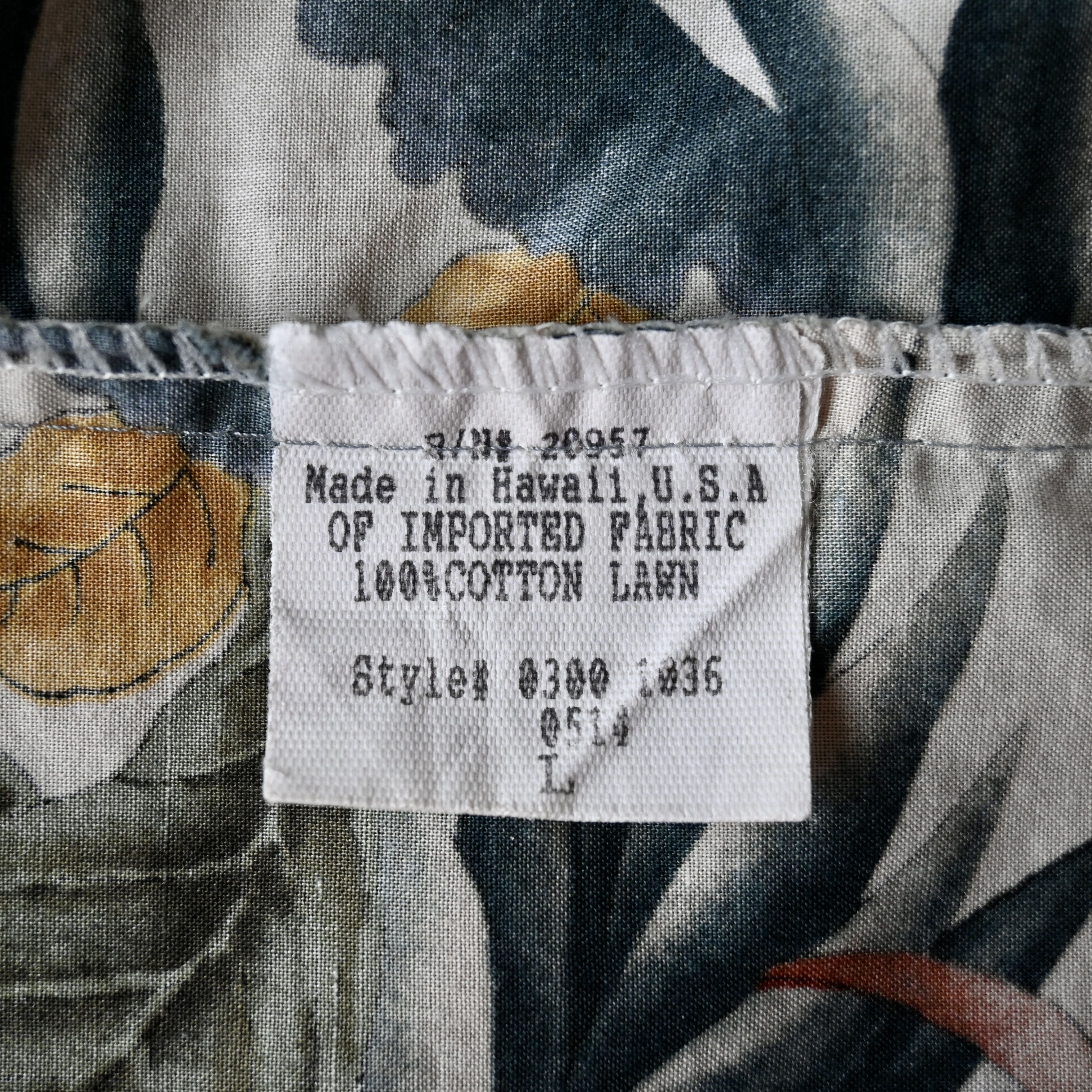 Tori Richard VTG Tori Richard antique botanical pattern Hawaiian shirt Size US L / EU 52-54 / 3 - 12 Thumbnail