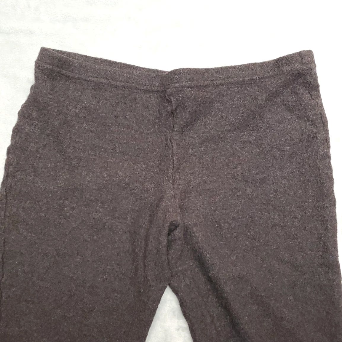 Eileen Fisher VINTAGE Eileen Fisher Pants Womens L Charcoal Wool Cropped Capri Minimalist Made in USA Size 36" / US 14 / IT 50 - 2 Thumbnail