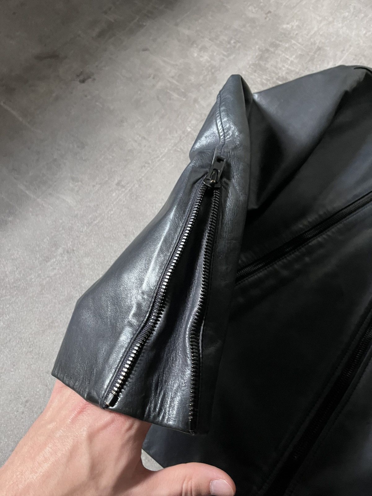 Maison Margiela Maison Margiela S/S 2011 5 zip leather jacket dark blue Size US M / EU 48-50 / 2 - 6 Thumbnail