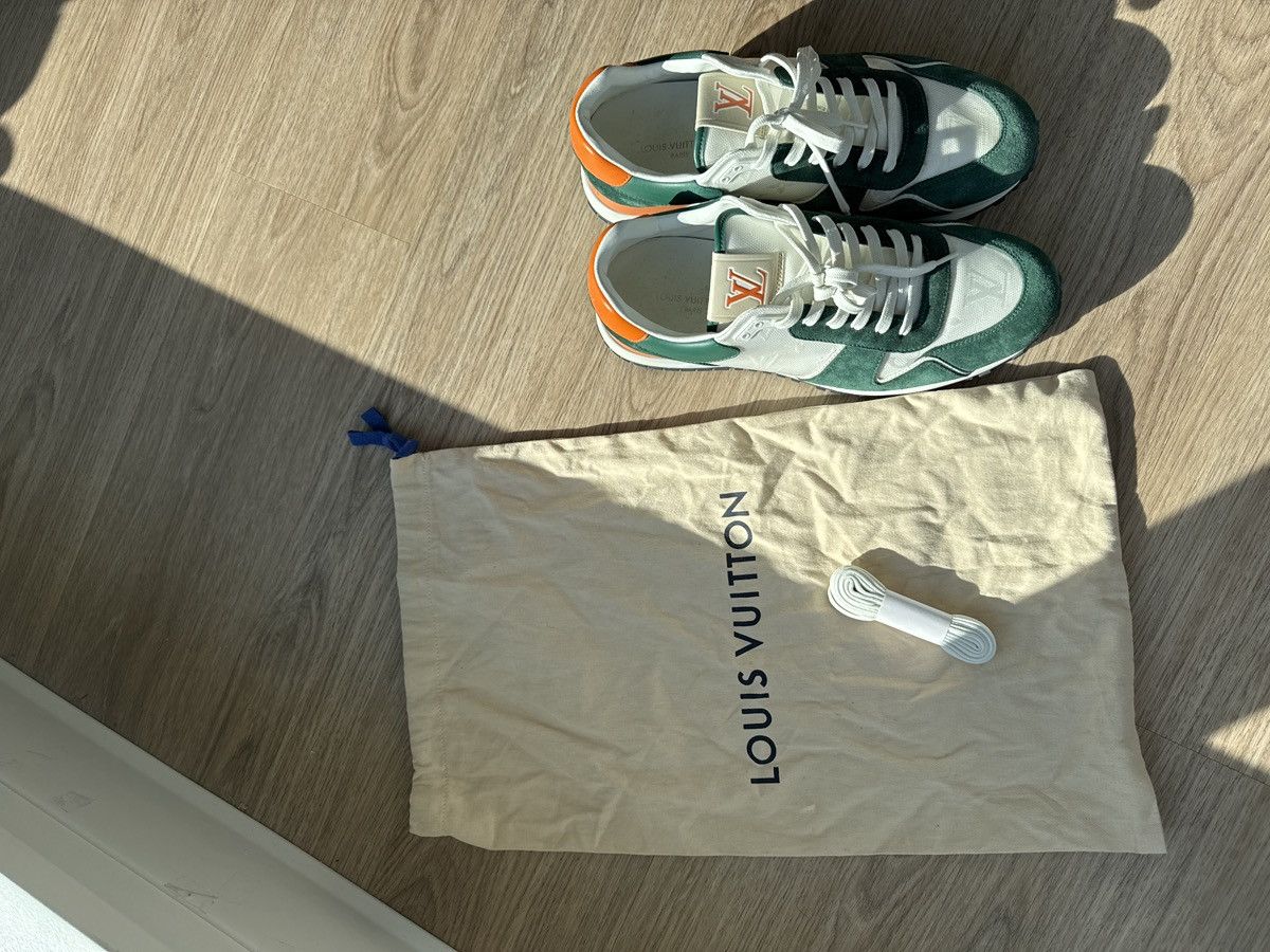 Louis Vuitton Louis Vuitton Run Away Sneaker Monogram Green White Orange 8 Size US 8 / EU 41 - 11 Thumbnail