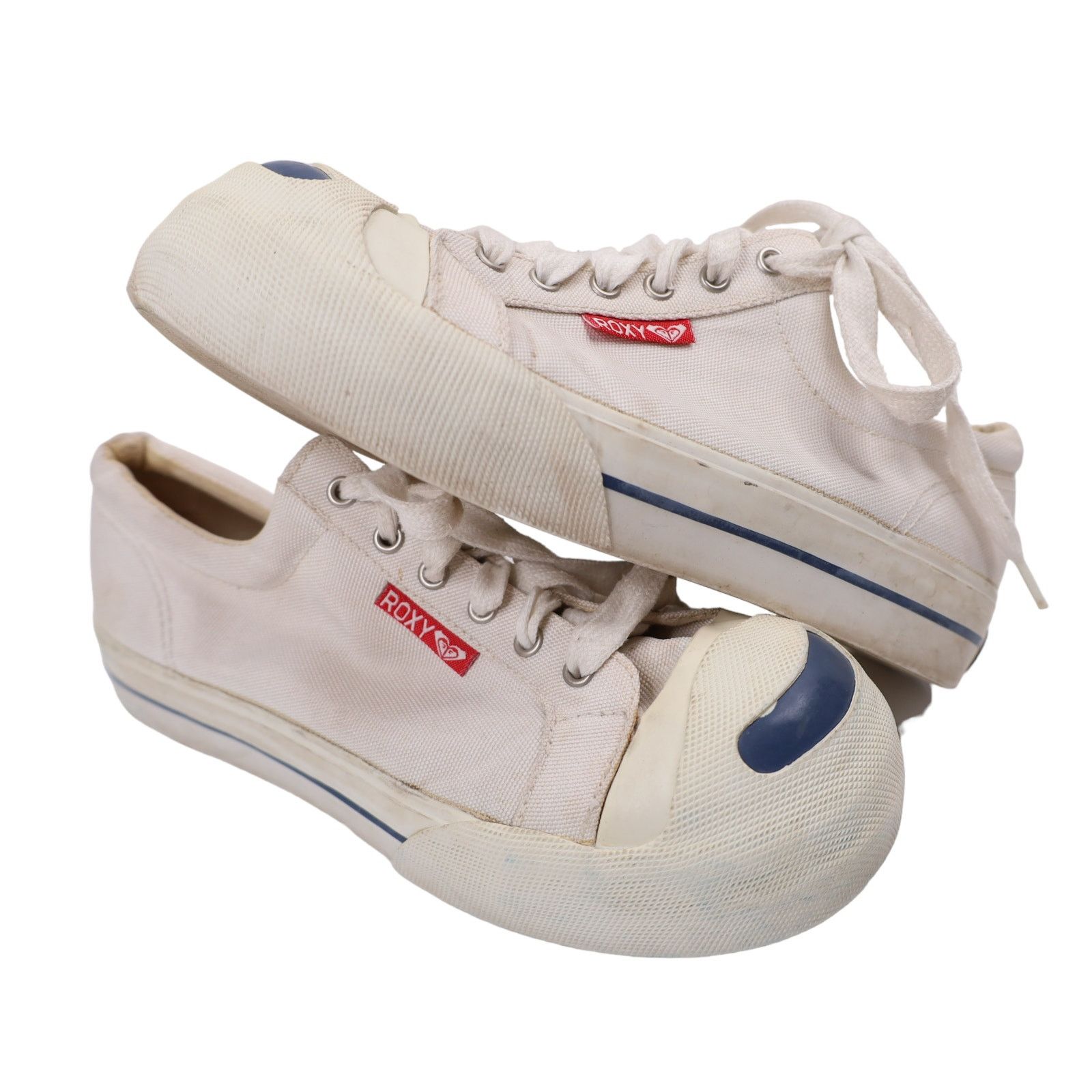 image of Y2K Quicksilver Roxy Chunky Sneakers in White, Women's (Size 9)