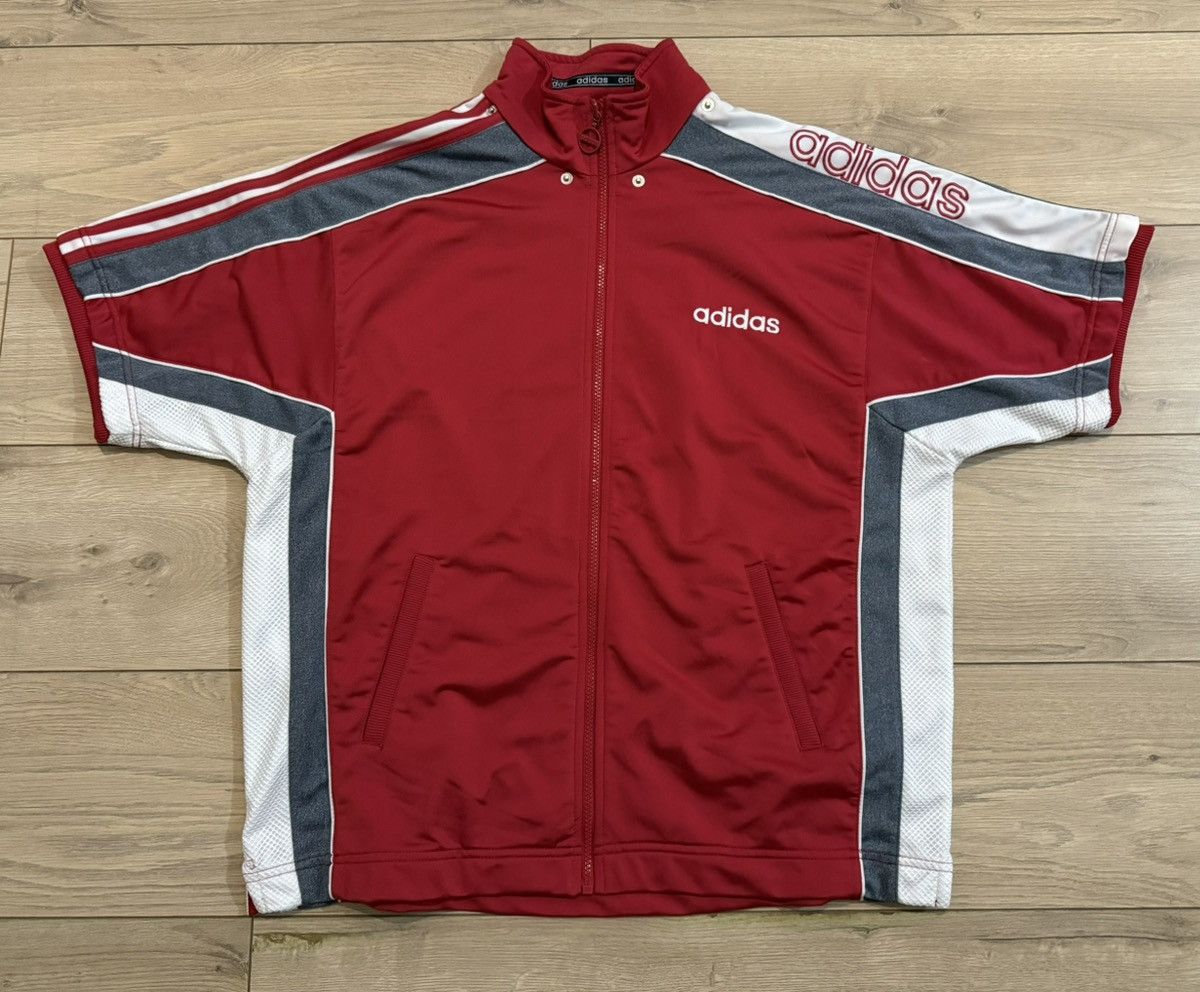 Adidas Vintage Adidas Tracksuit Top with Detachable Hoodie (Small) Size US S / EU 44-46 / 1 - 3 Thumbnail
