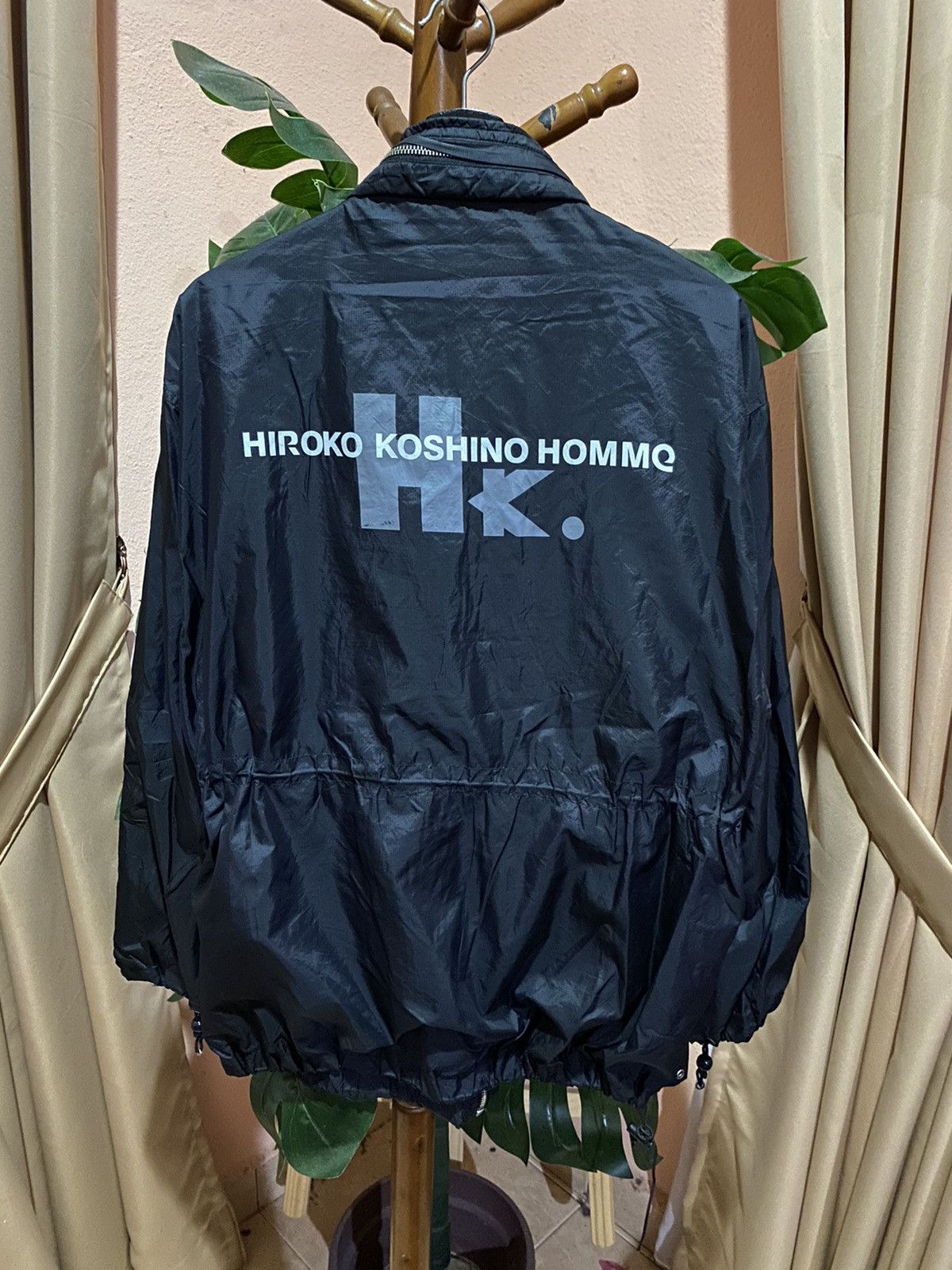 Hiroko Koshino Homme Vintage Hiroko Koshino Homme Black Nylon Jacket – Minimalist Size US M / EU 48-50 / 2 - 1 Thumbnail
