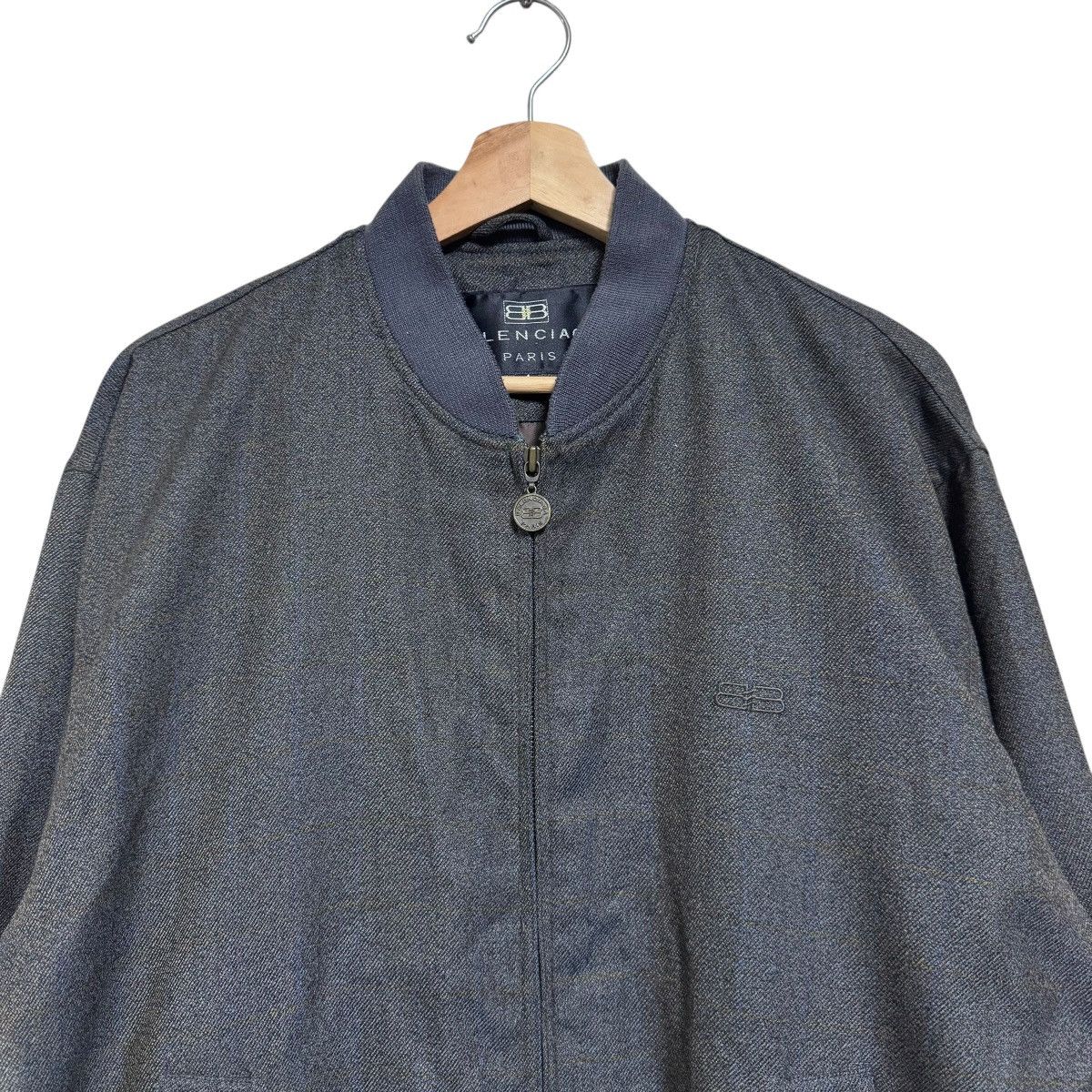 Balenciaga Vintage Balenciaga Paris Bomber Jacket Size US XL / EU 56 / 4 - 4 Thumbnail